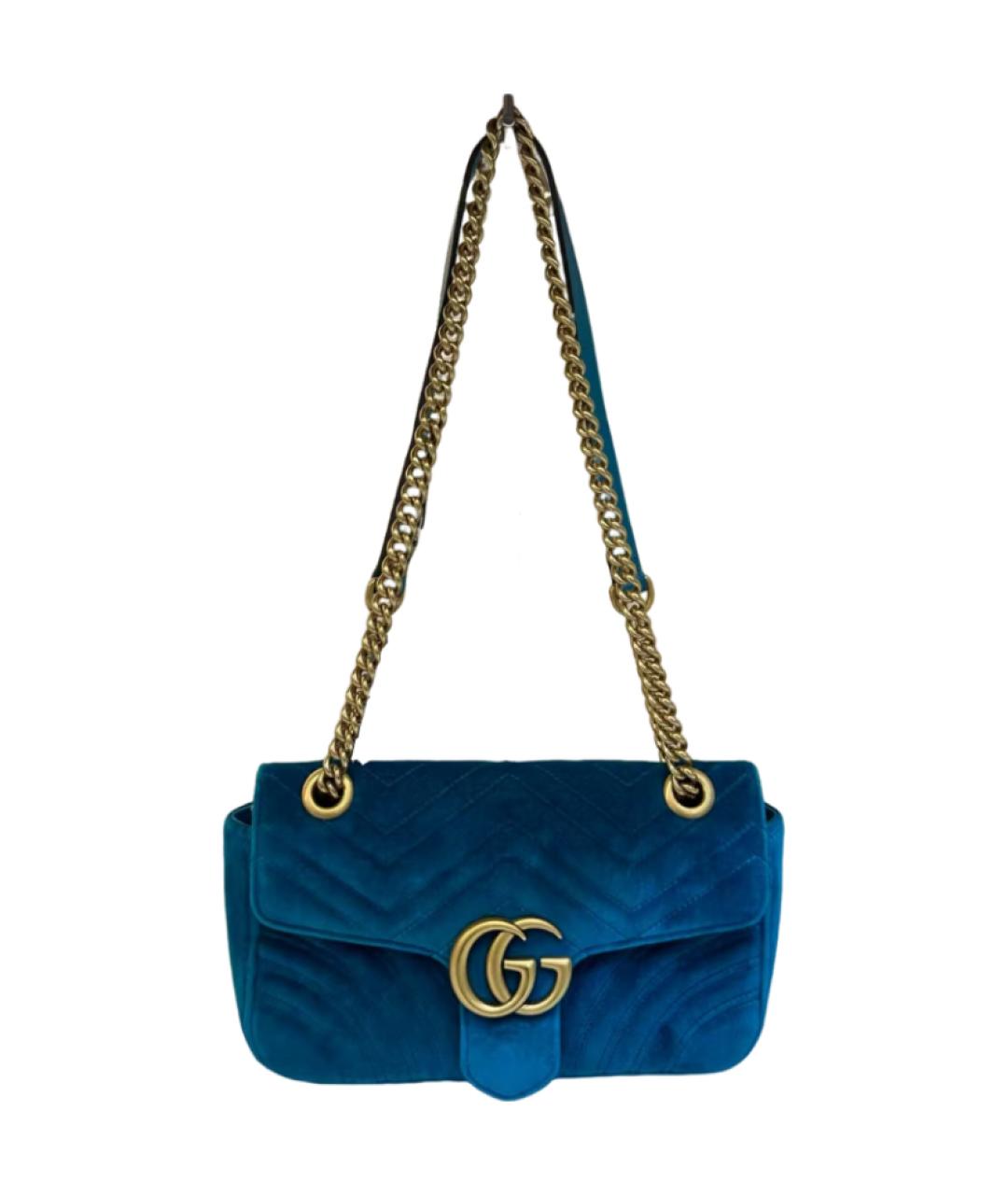 GUCCI Голубая сумка через плечо, фото 5