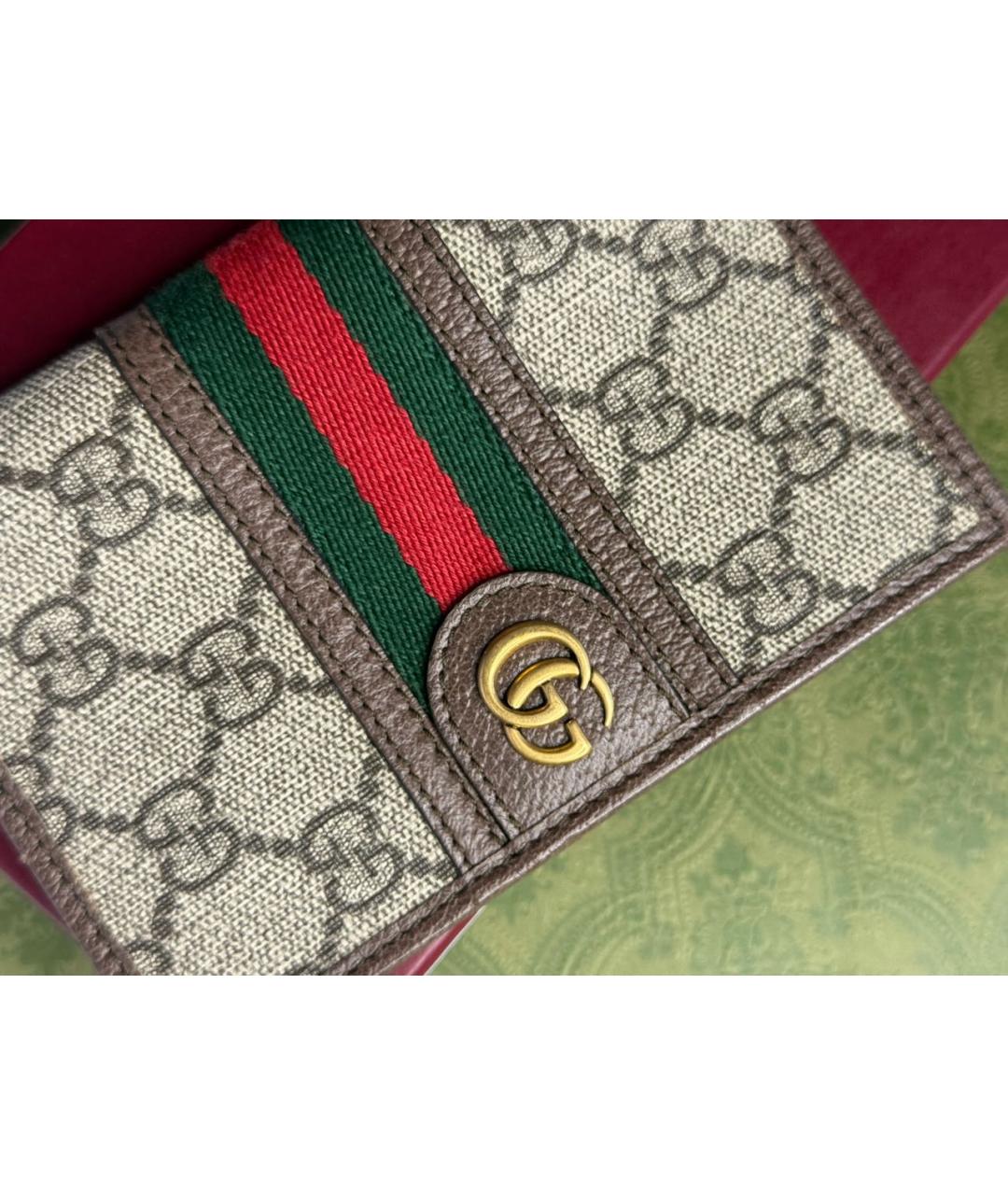 GUCCI Коричневый кошелек, фото 3