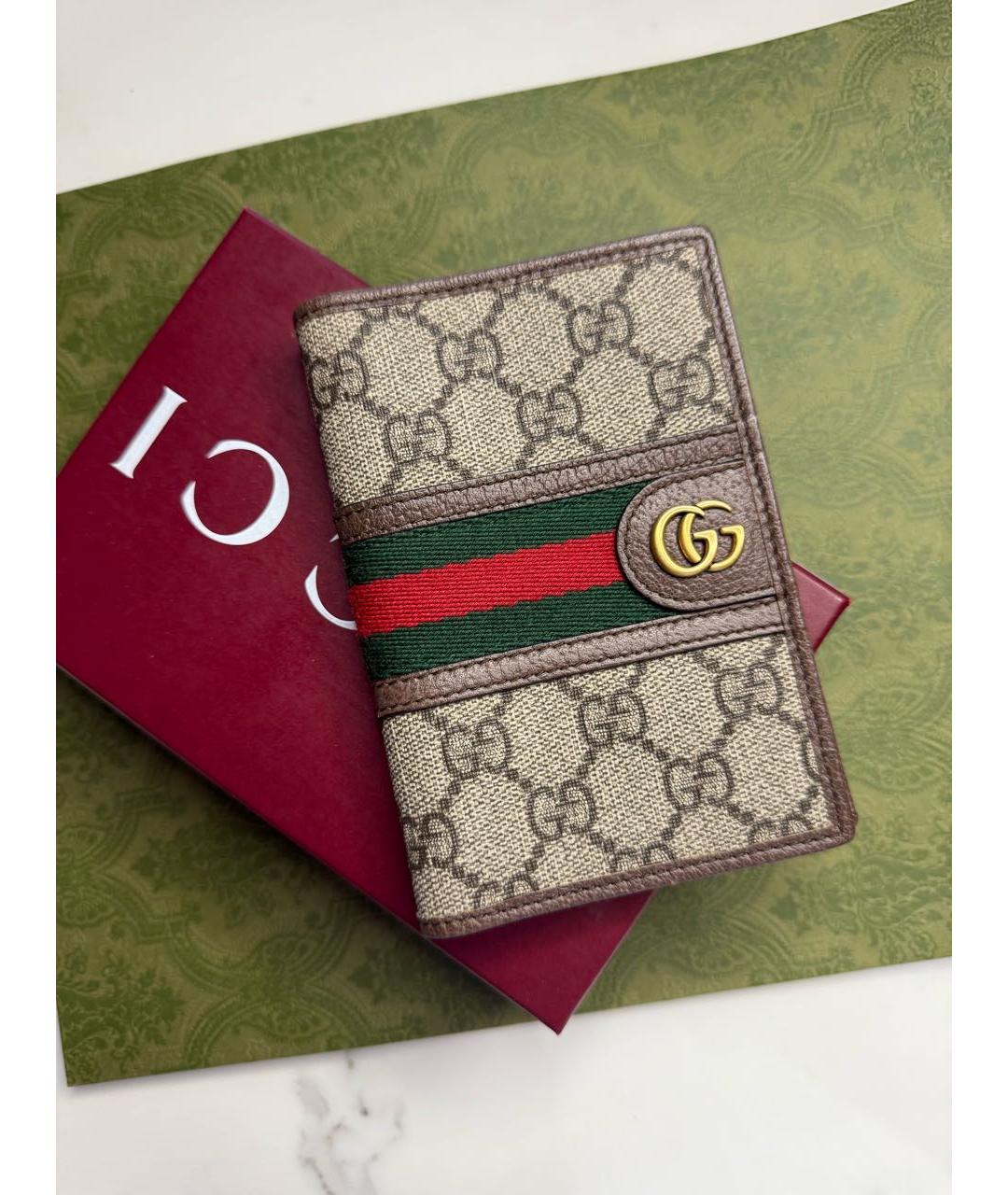 GUCCI Коричневый кошелек, фото 4