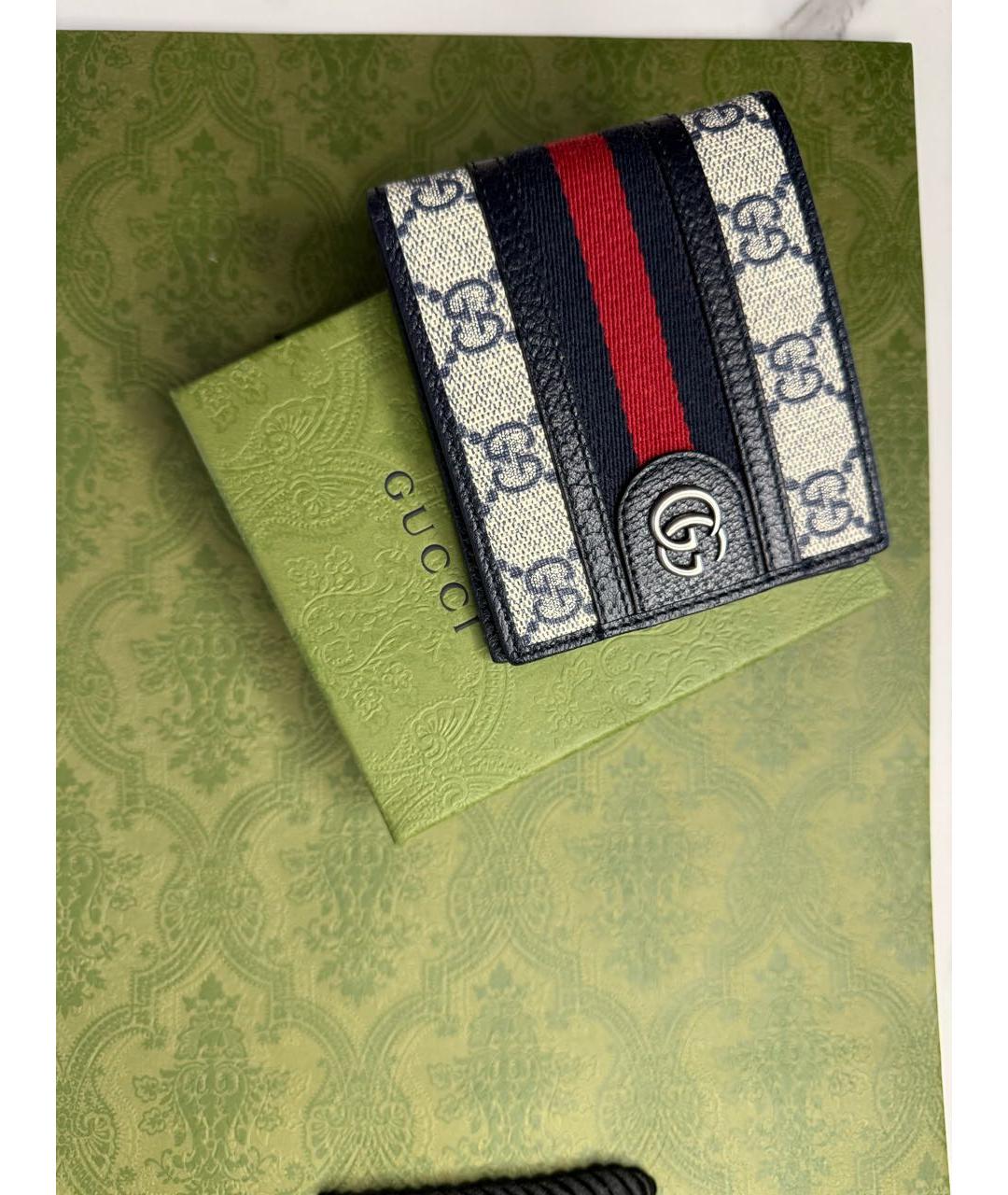 GUCCI Темно-синий кошелек, фото 4