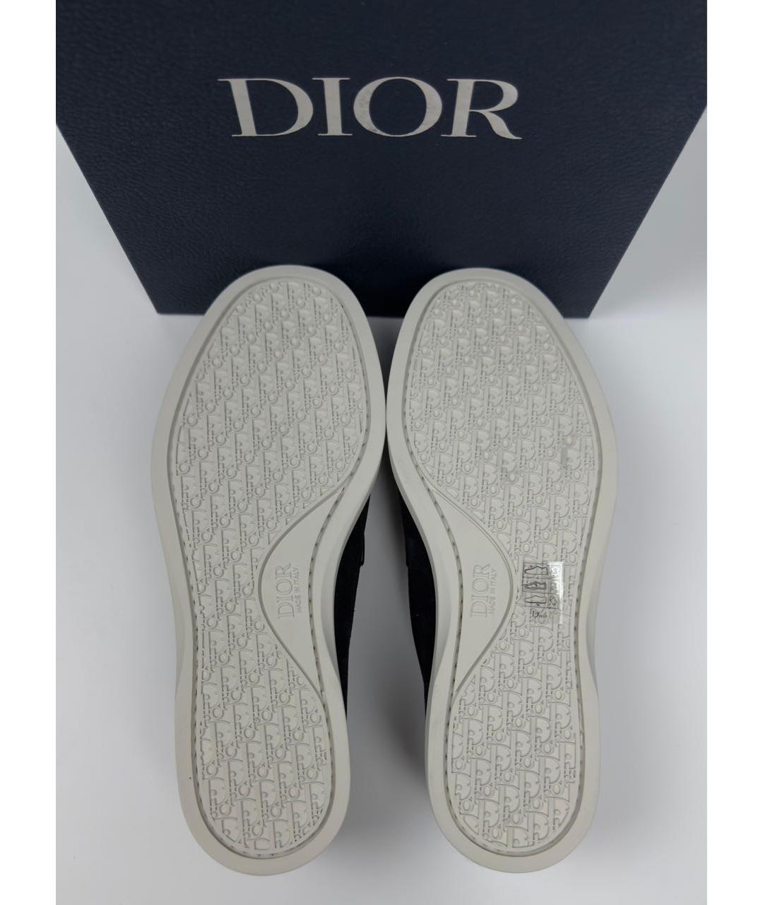 CHRISTIAN DIOR Темно-синие замшевые лоферы, фото 6