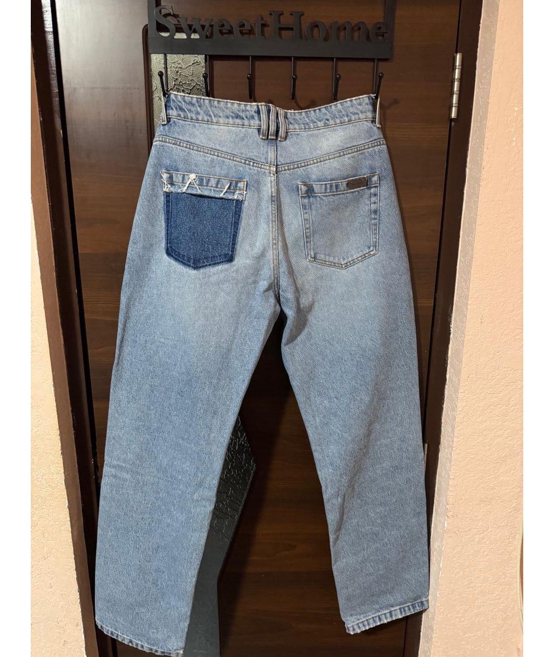 BALMAIN Голубые хлопковые джинсы скинни, фото 2