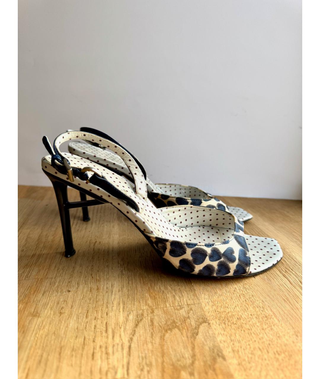 PRADA Коричневые босоножки, фото 4