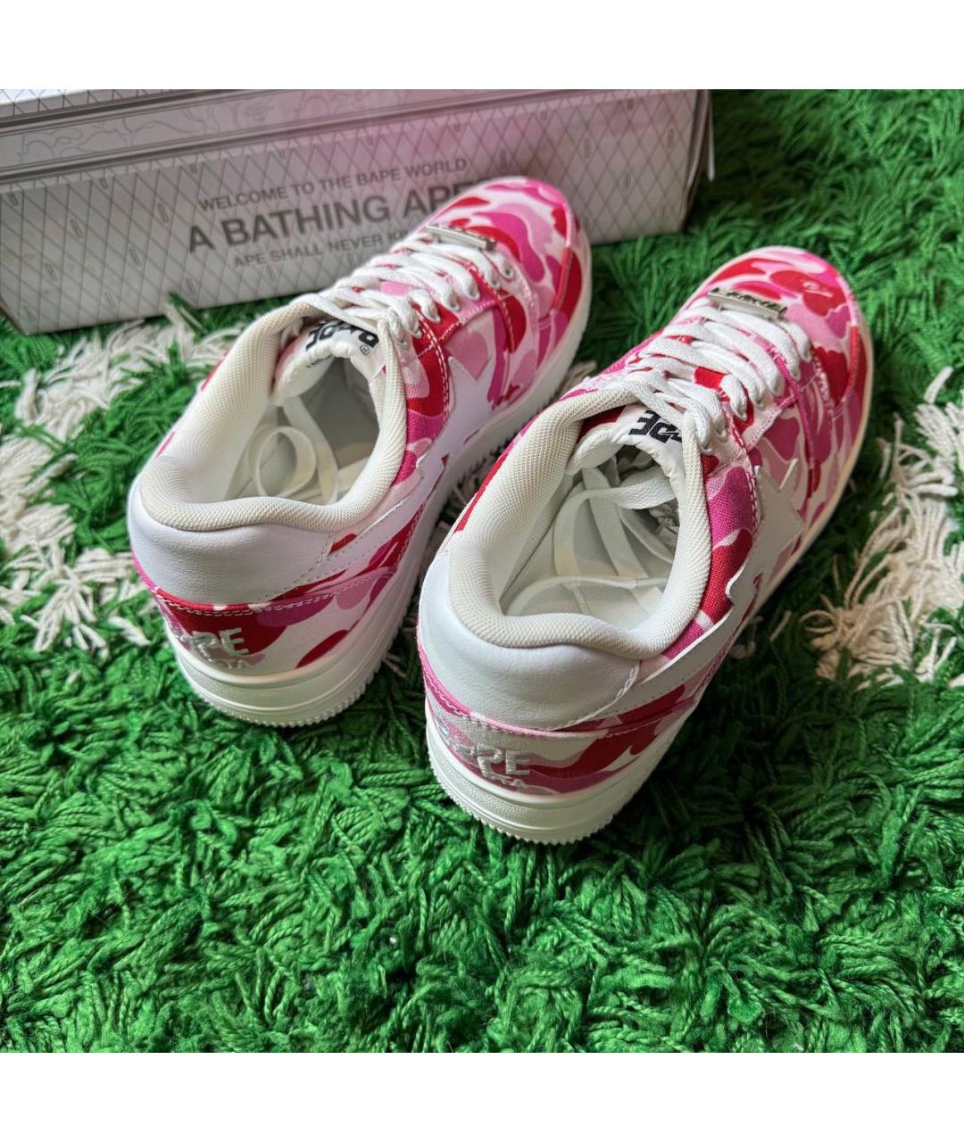 BAPE Розовые низкие кроссовки / кеды, фото 7