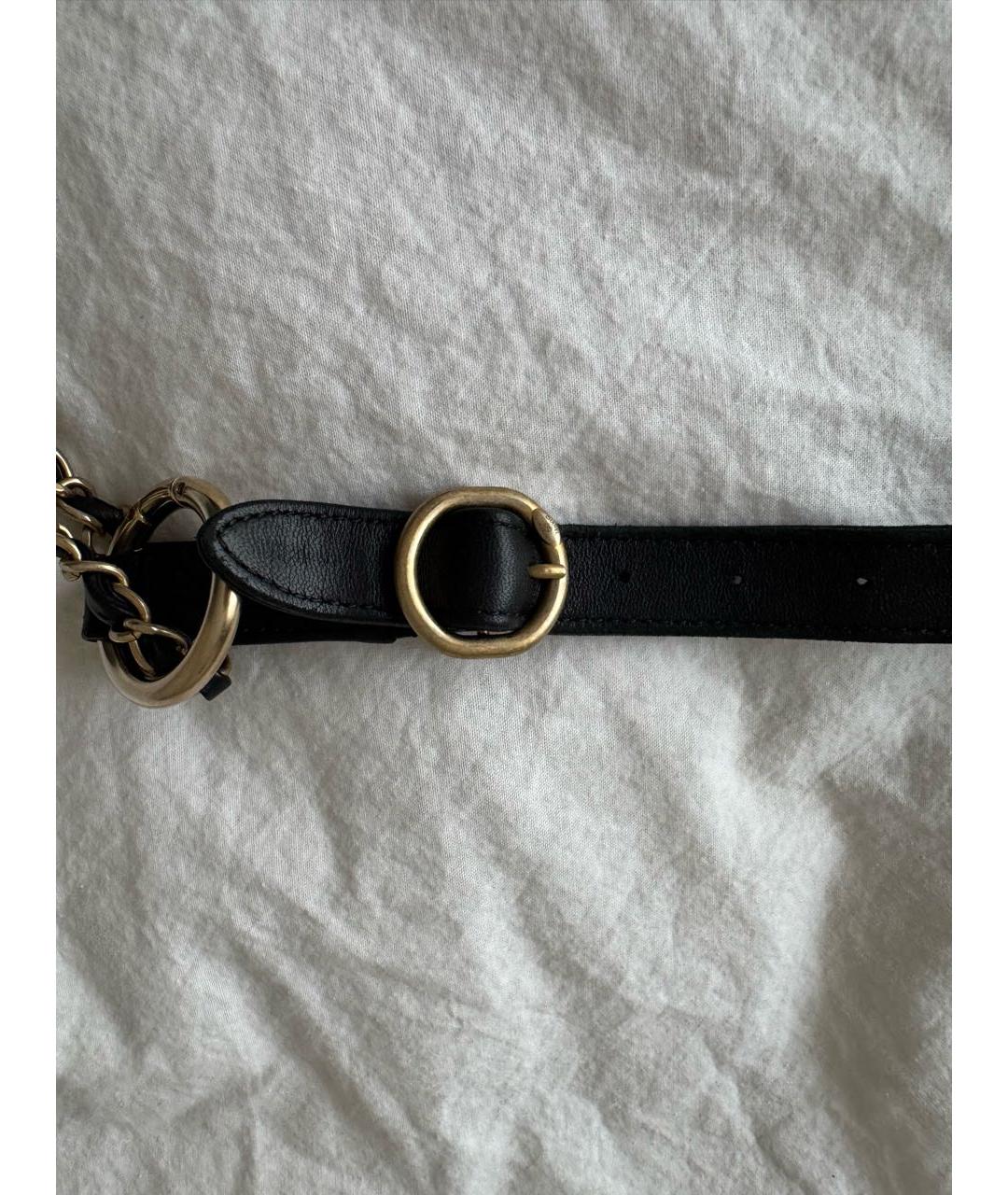 CHANEL Черная кожаная поясная сумка, фото 5