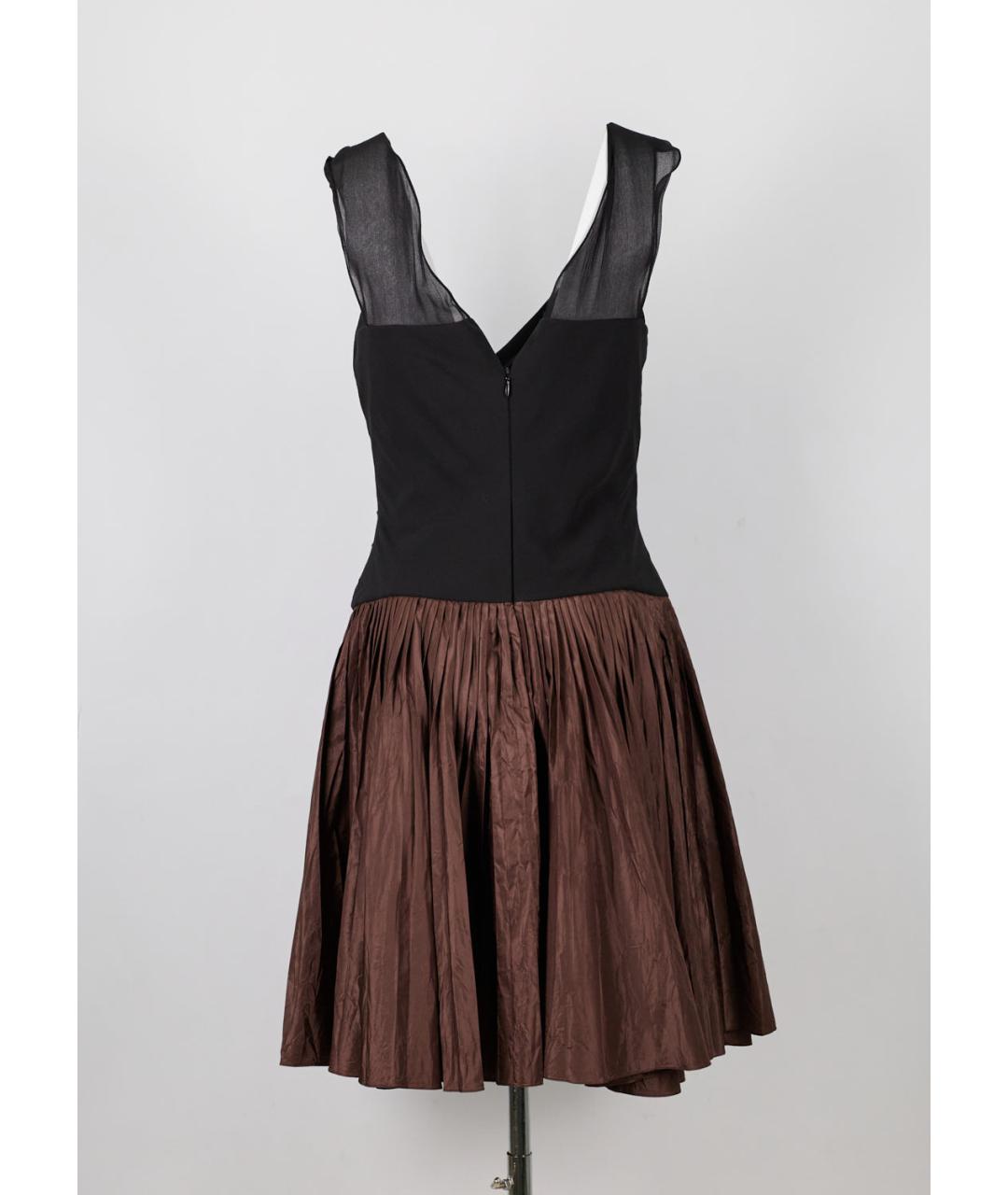 CHRISTIAN DIOR Черное шелковое коктейльное платье, фото 4