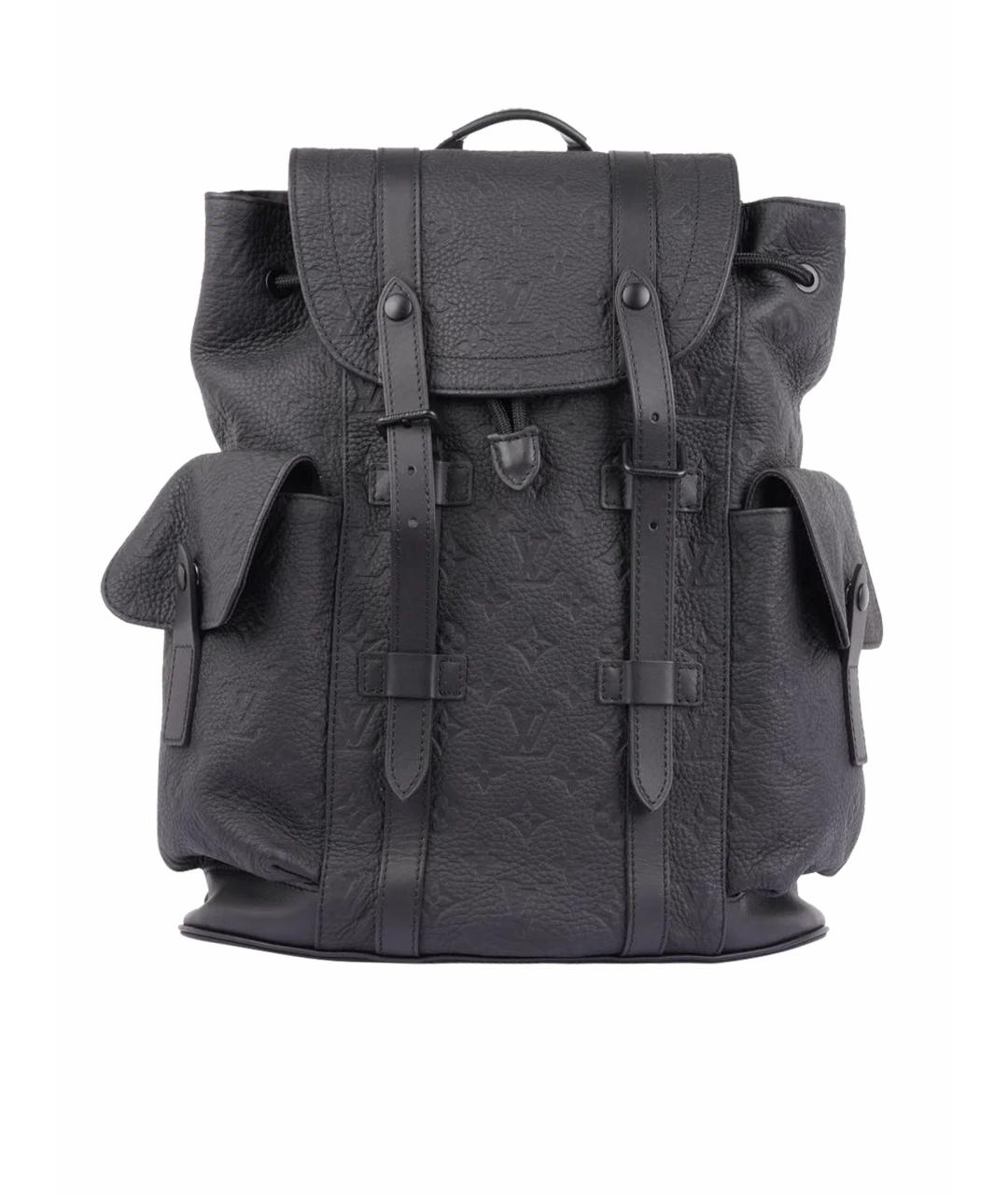 LOUIS VUITTON Черный кожаный рюкзак, фото 1
