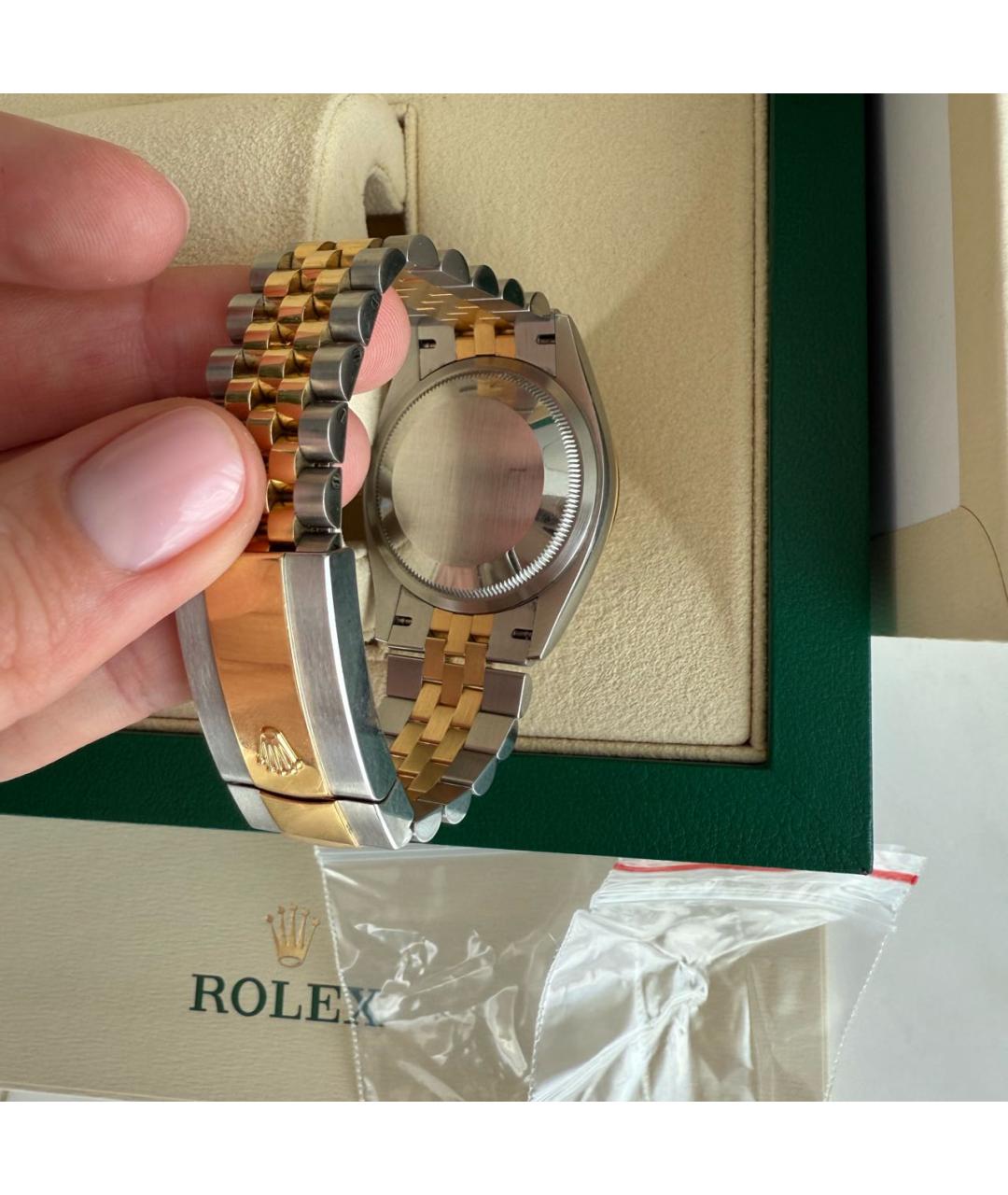 ROLEX Золотые часы из золота и стали, фото 2