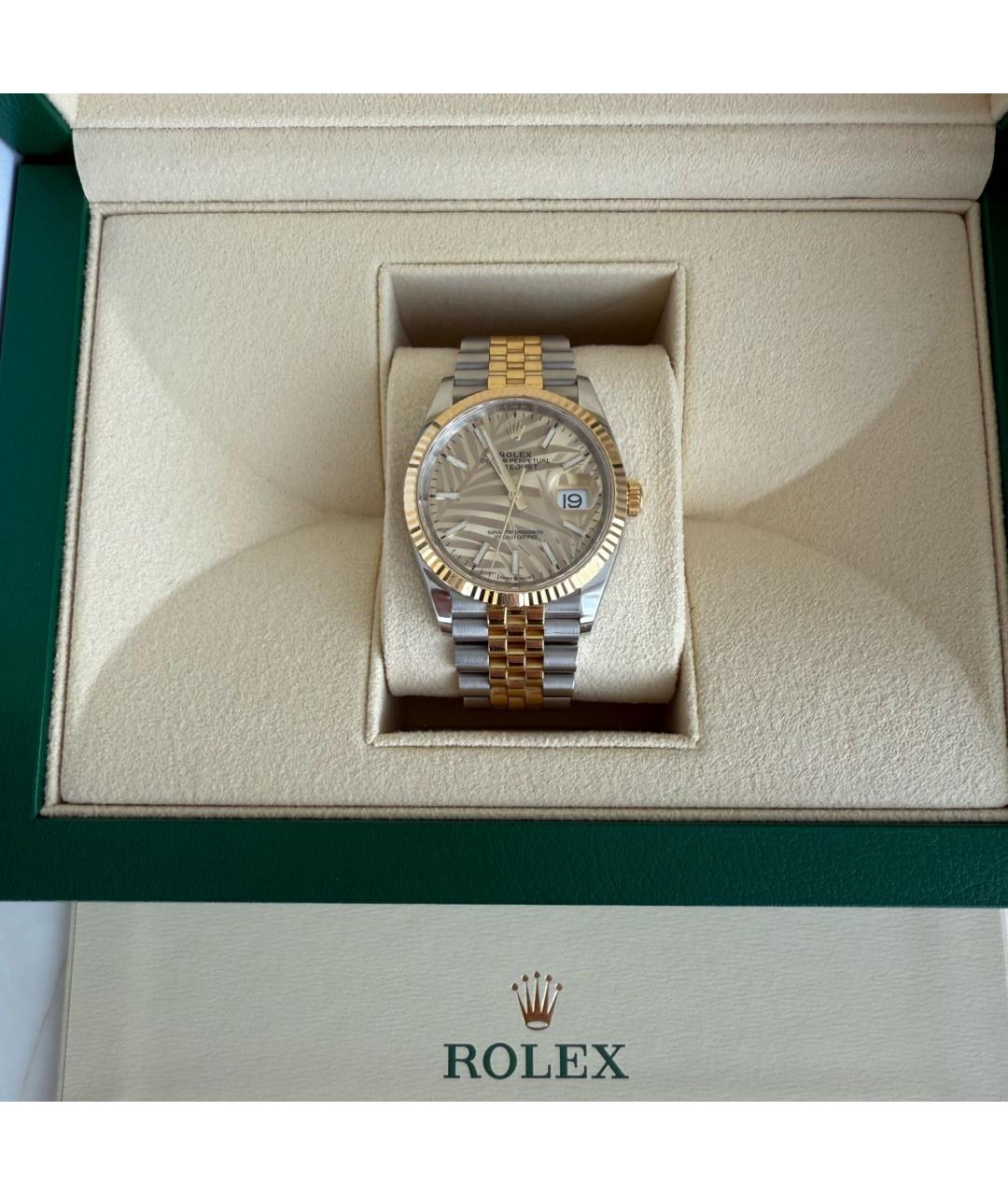 ROLEX Золотые часы из золота и стали, фото 7