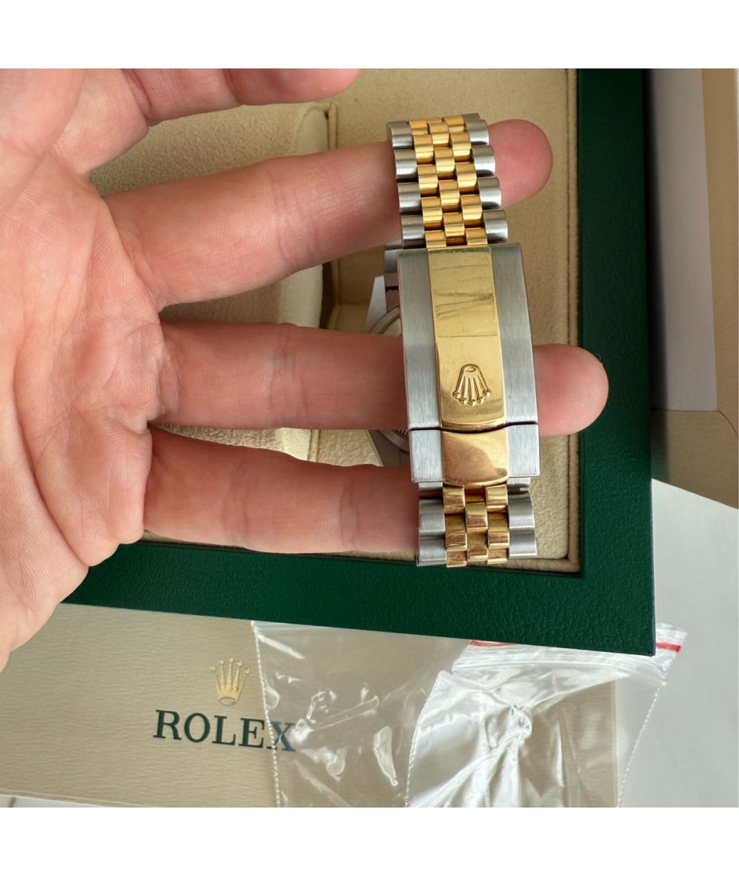ROLEX Золотые часы из золота и стали, фото 3