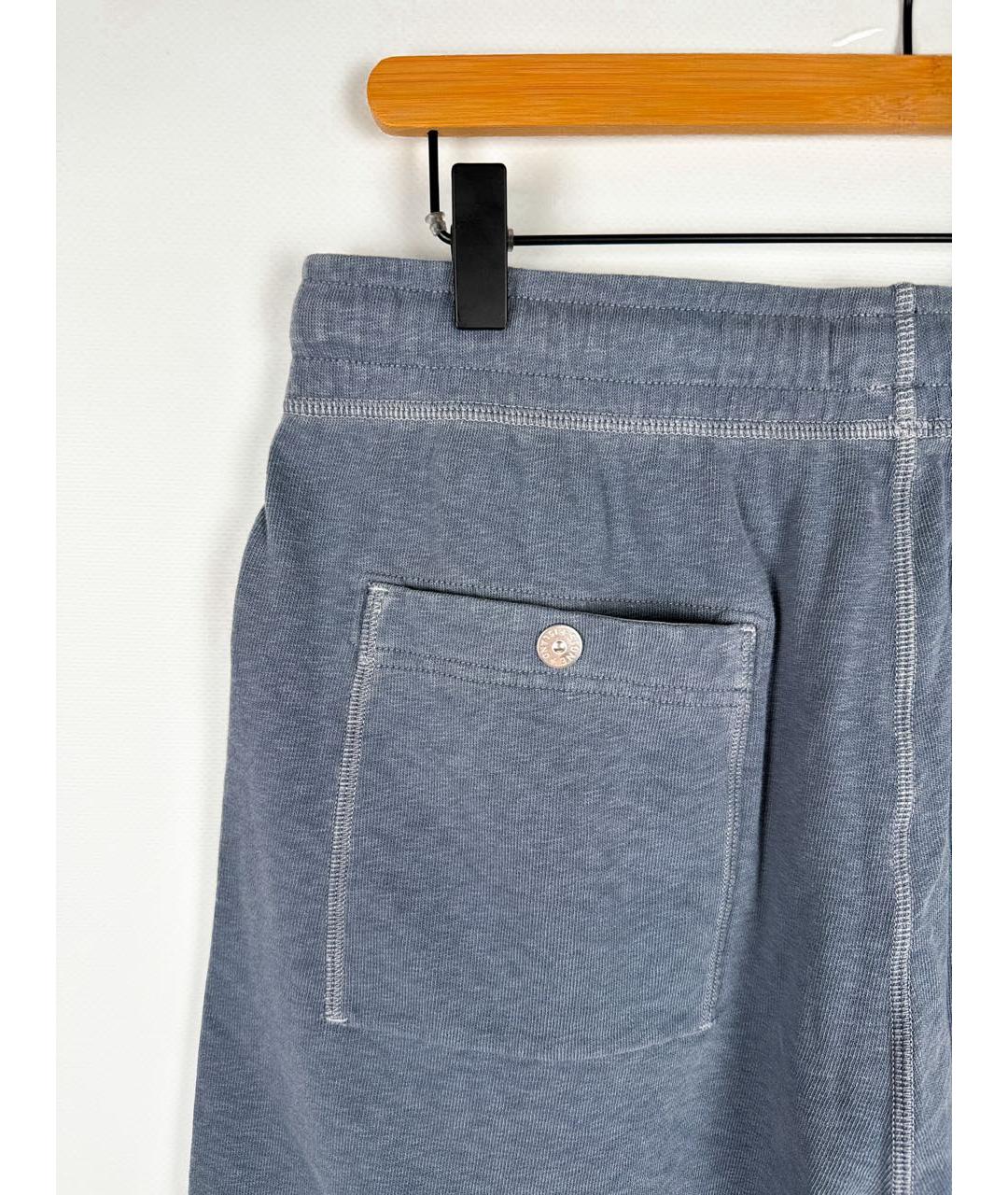 STONE ISLAND Синие хлопковые шорты, фото 5