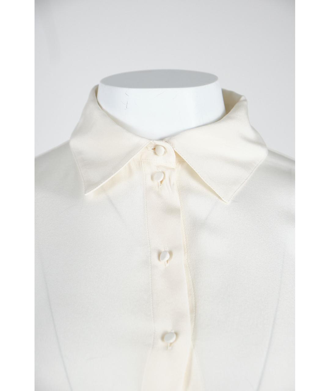 CHRISTIAN DIOR Белое шелковое повседневное платье, фото 3