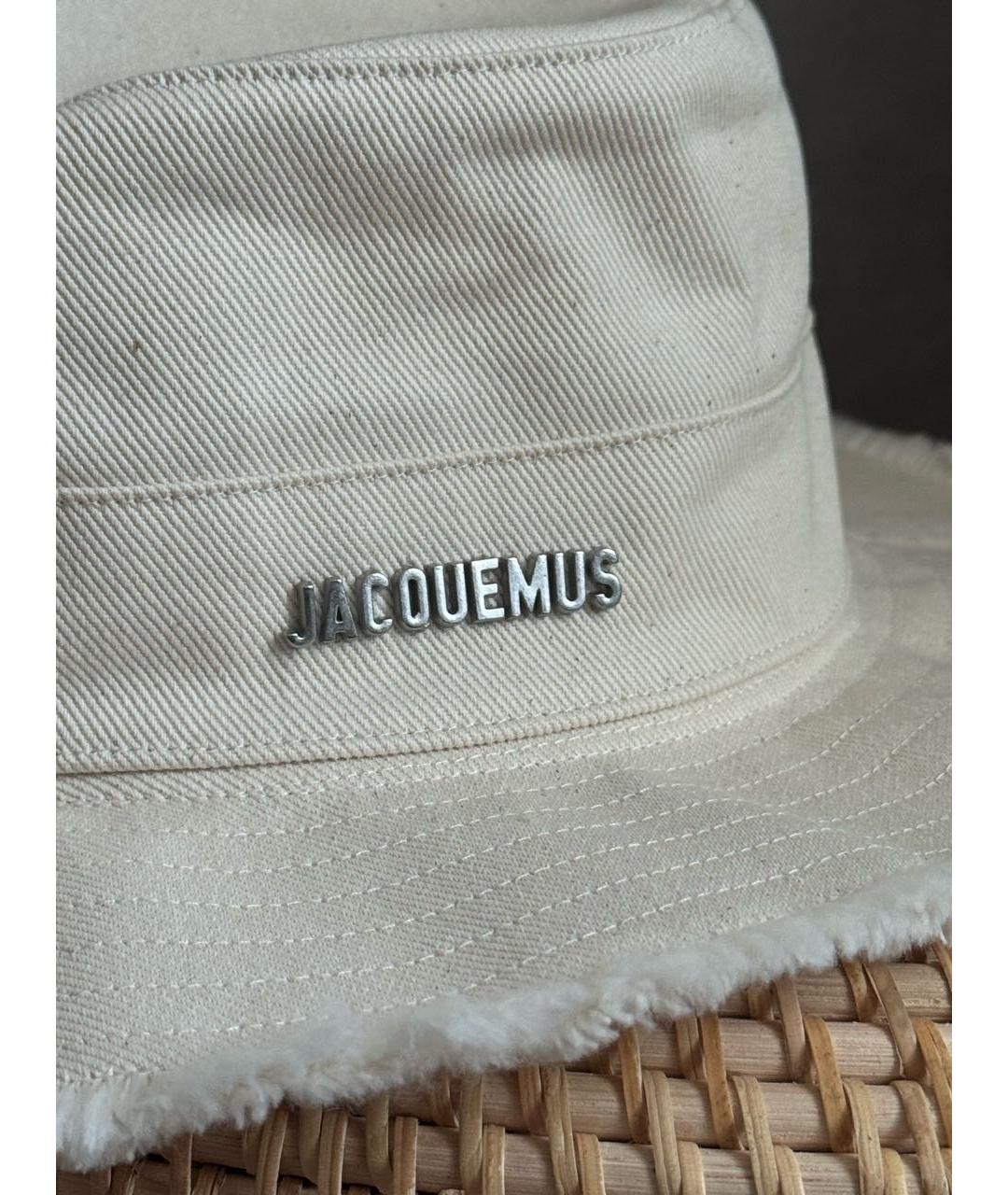 JACQUEMUS Бежевая хлопковая панама, фото 3