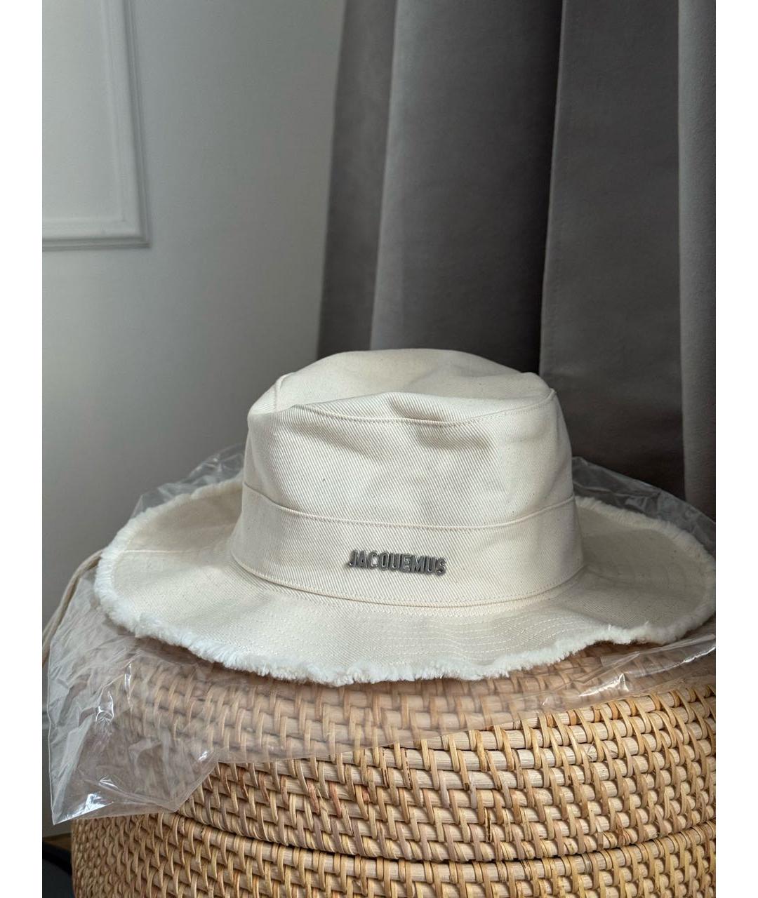 JACQUEMUS Бежевая хлопковая панама, фото 6