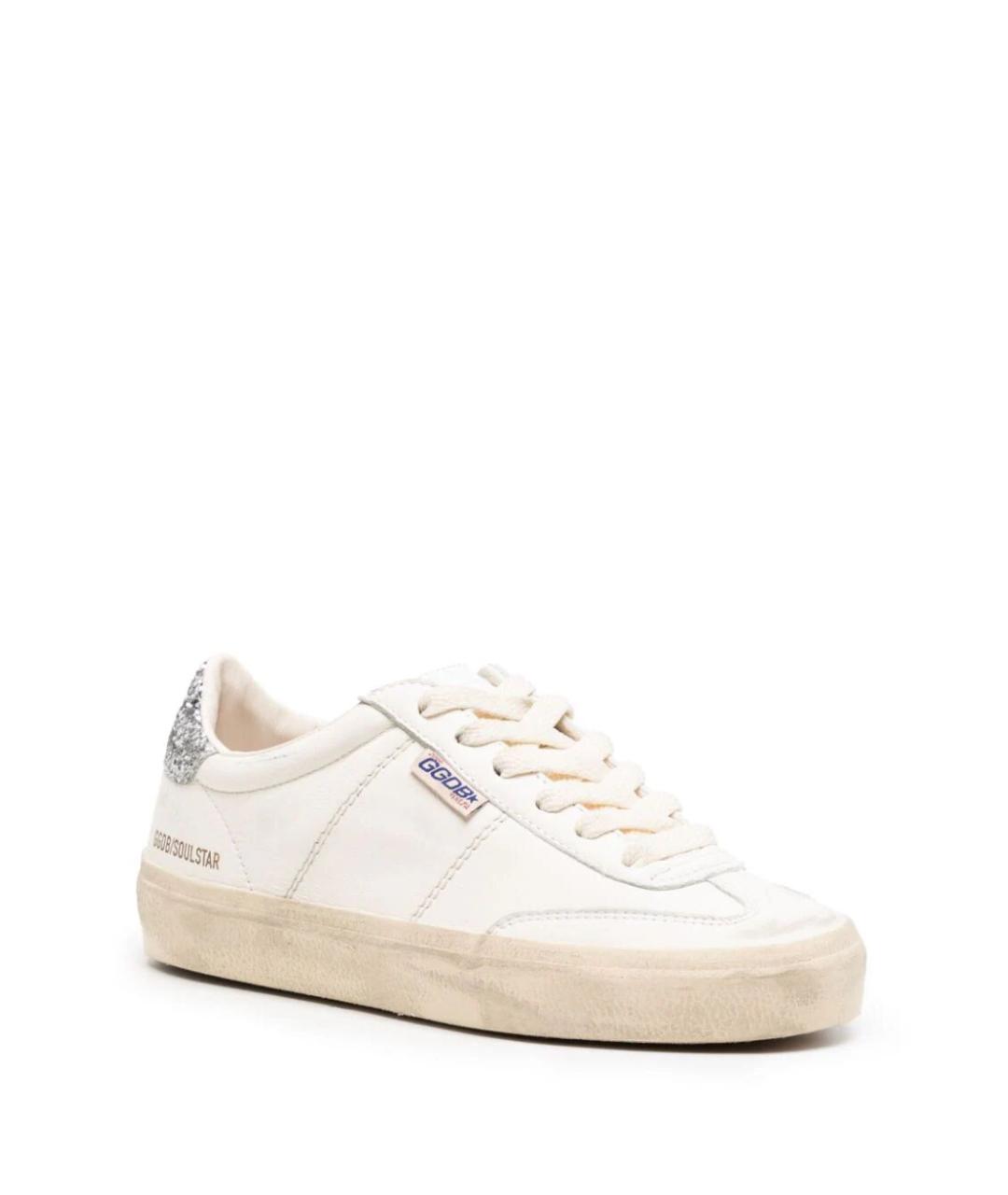 GOLDEN GOOSE DELUXE BRAND Белые кожаные кроссовки, фото 2