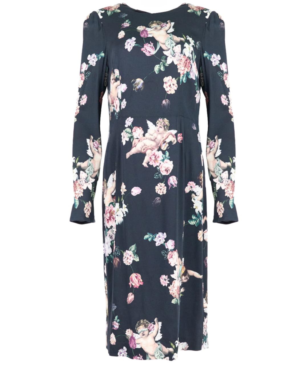 DOLCE&GABBANA Черное вискозное повседневное платье, фото 1