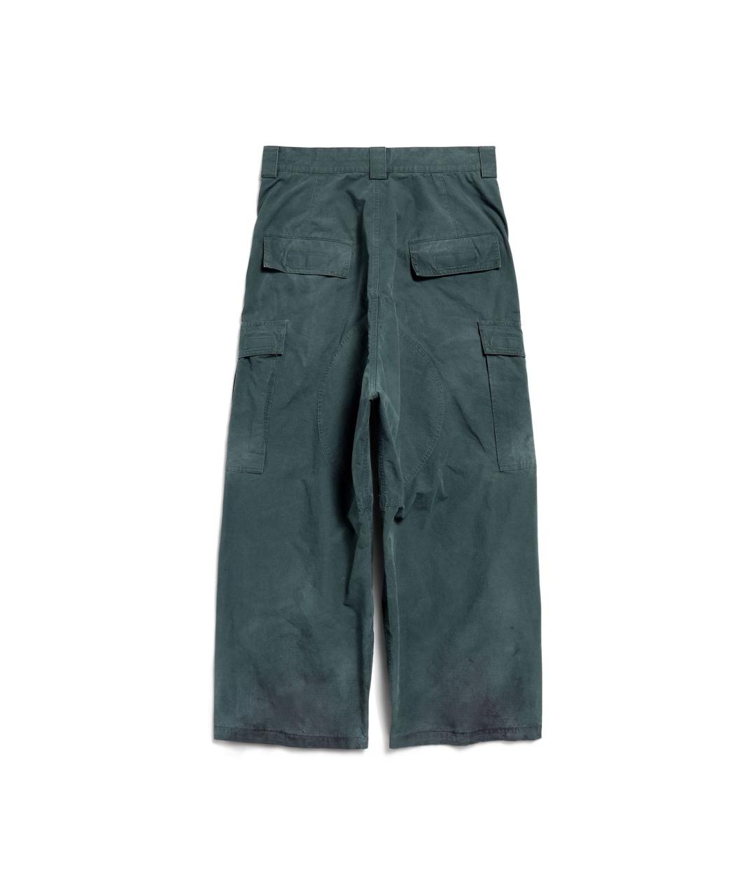 BALENCIAGA Мульти хлопковые повседневные брюки, фото 2