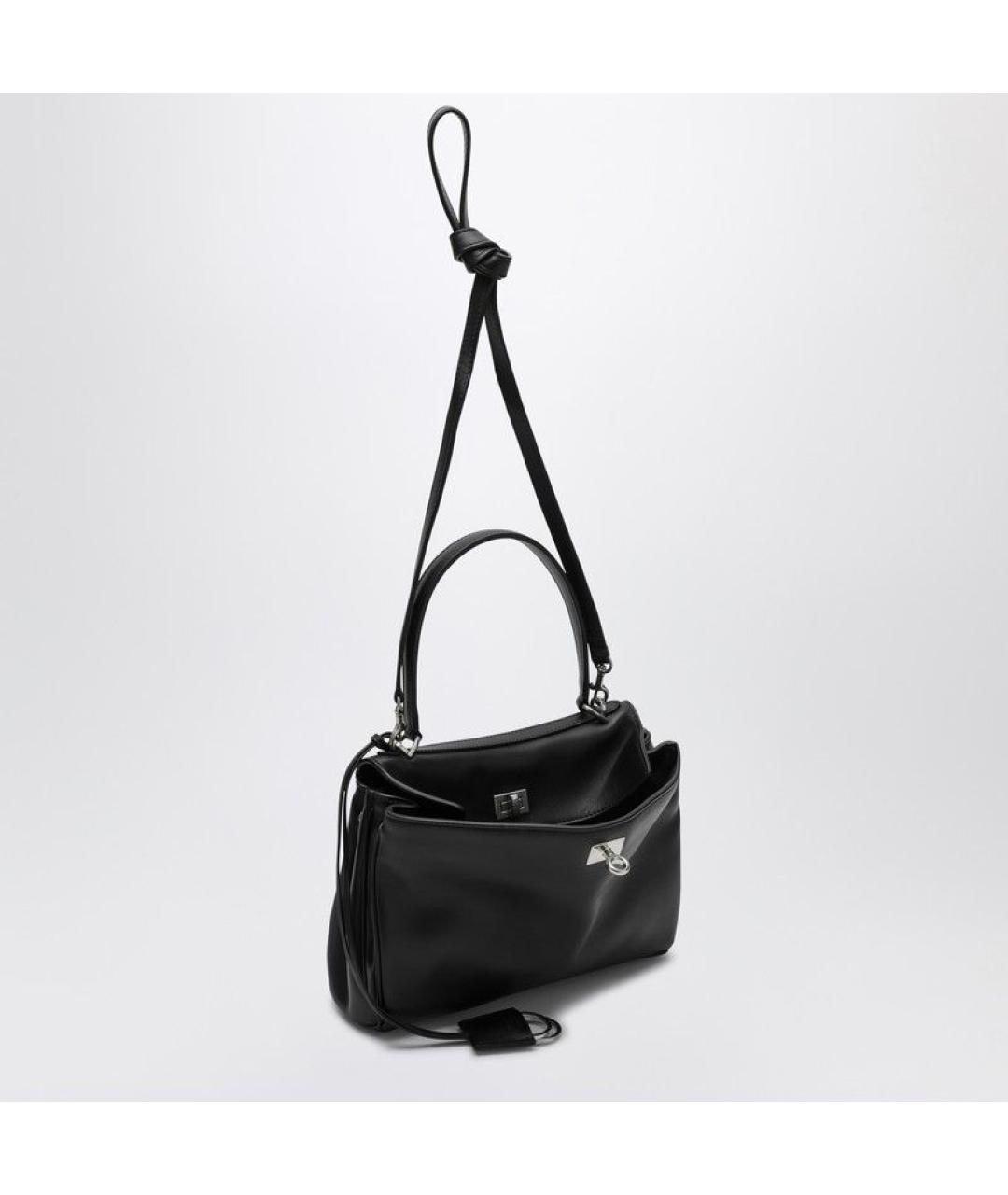 BALENCIAGA Черная кожаная сумка тоут, фото 2