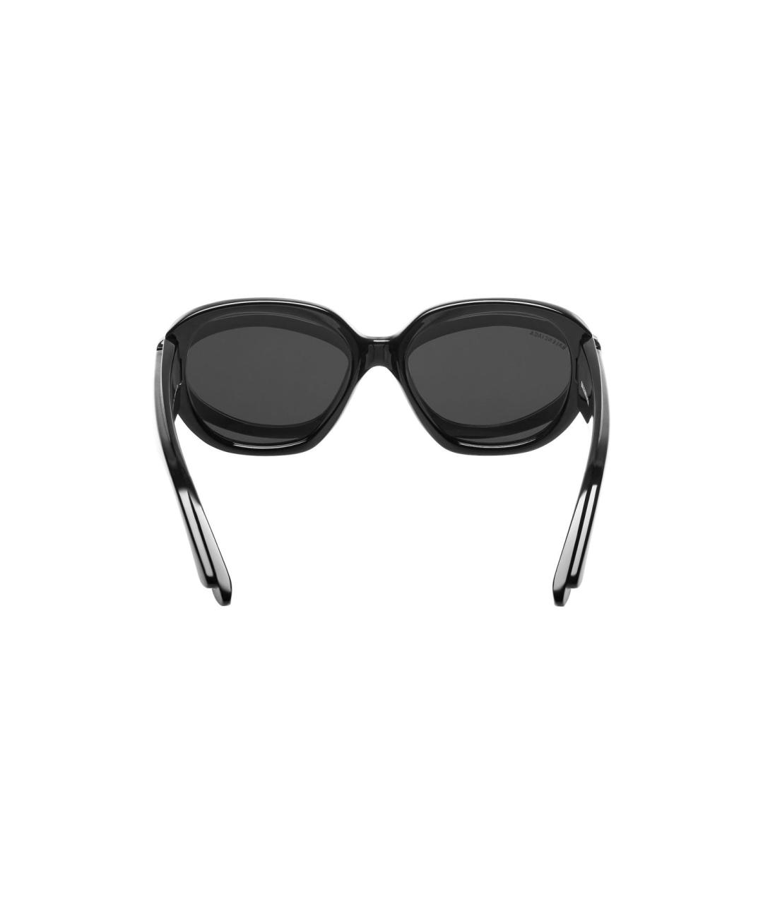 BALENCIAGA Черные пластиковые солнцезащитные очки, фото 3