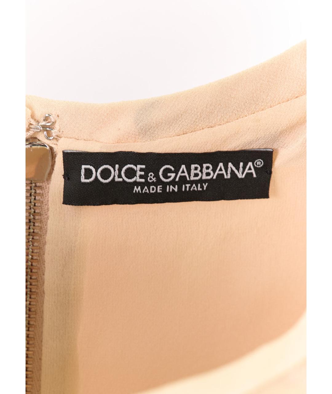 DOLCE&GABBANA Мульти ацетатное повседневное платье, фото 4