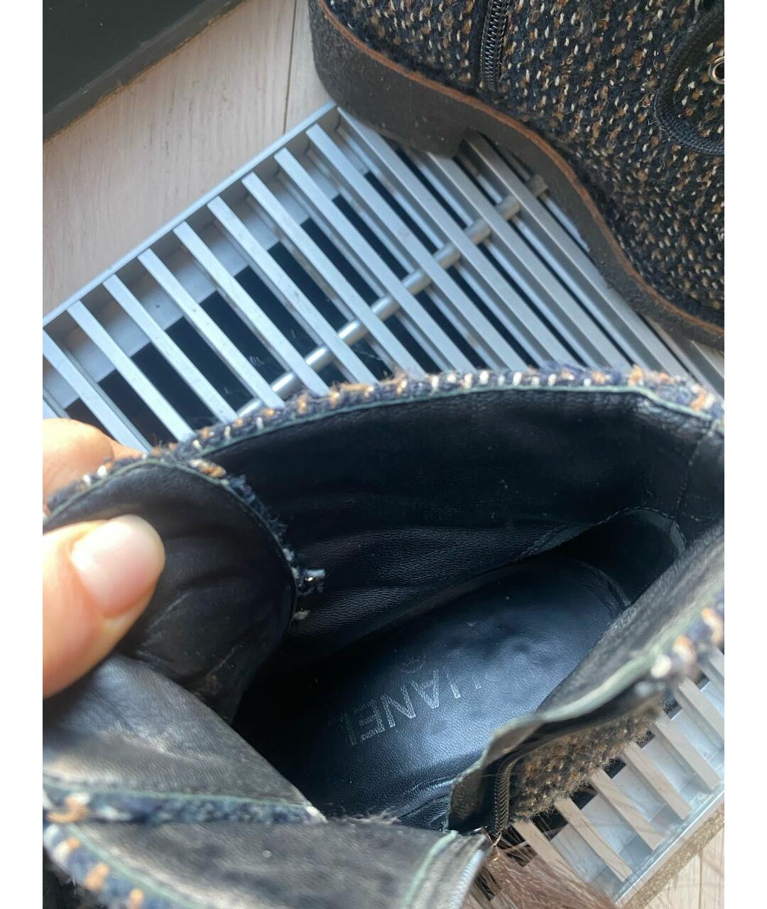CHANEL PRE-OWNED Мульти кожаные ботинки, фото 6