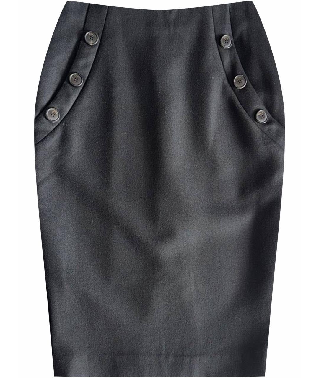 CHRISTIAN DIOR Черная юбка мини, фото 1
