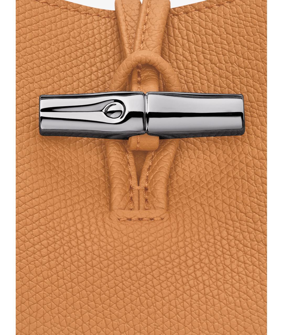 LONGCHAMP Бежевая кожаная сумка через плечо, фото 2