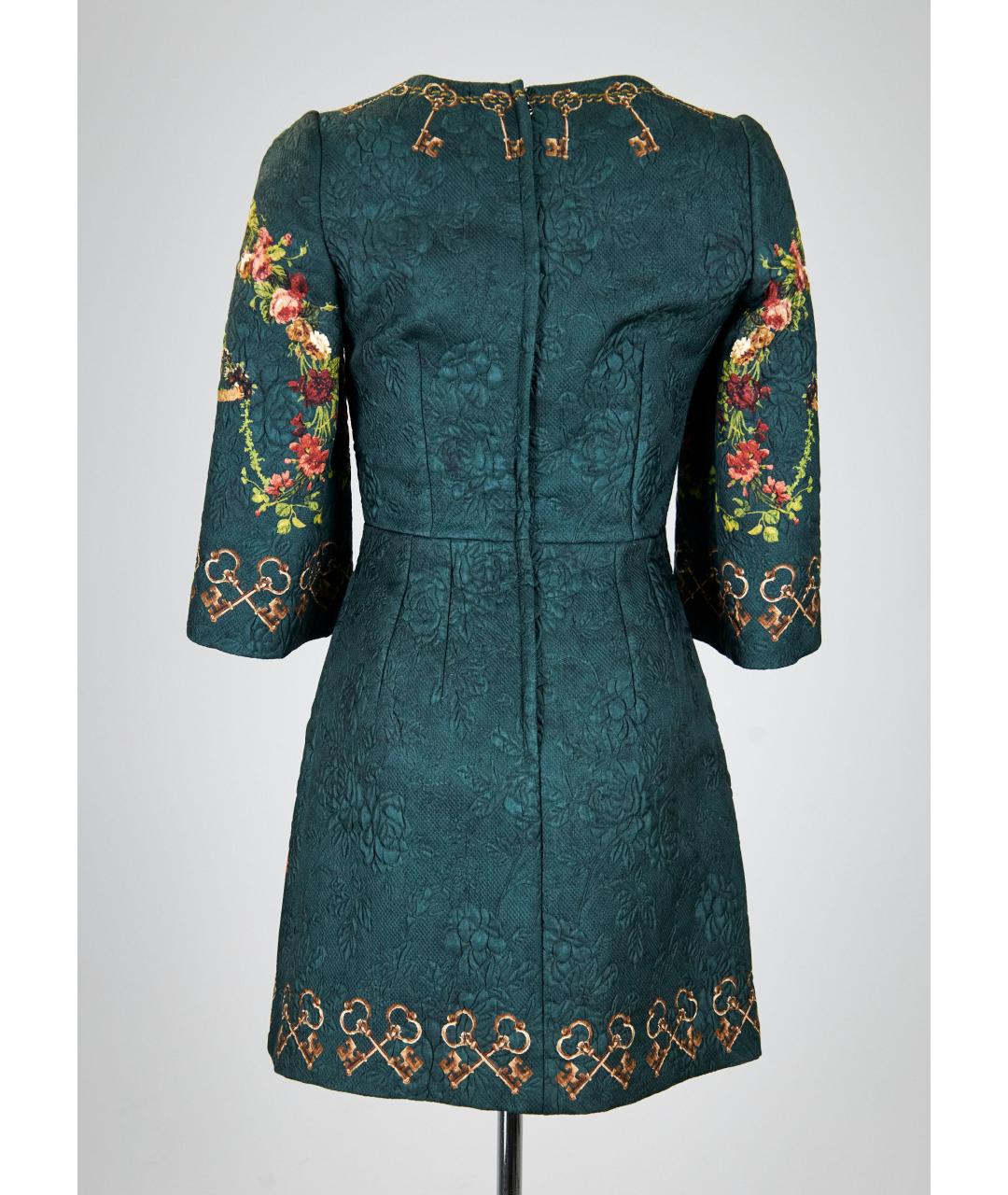 DOLCE&GABBANA Зеленые полиэстеровое платье, фото 2