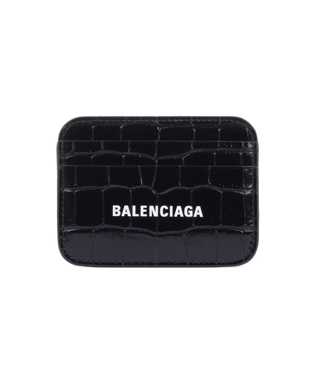BALENCIAGA Черный кожаный кардхолдер, фото 8
