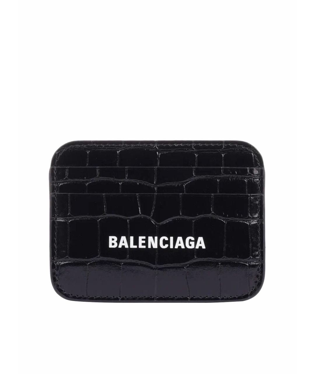 BALENCIAGA Черный кожаный кардхолдер, фото 1