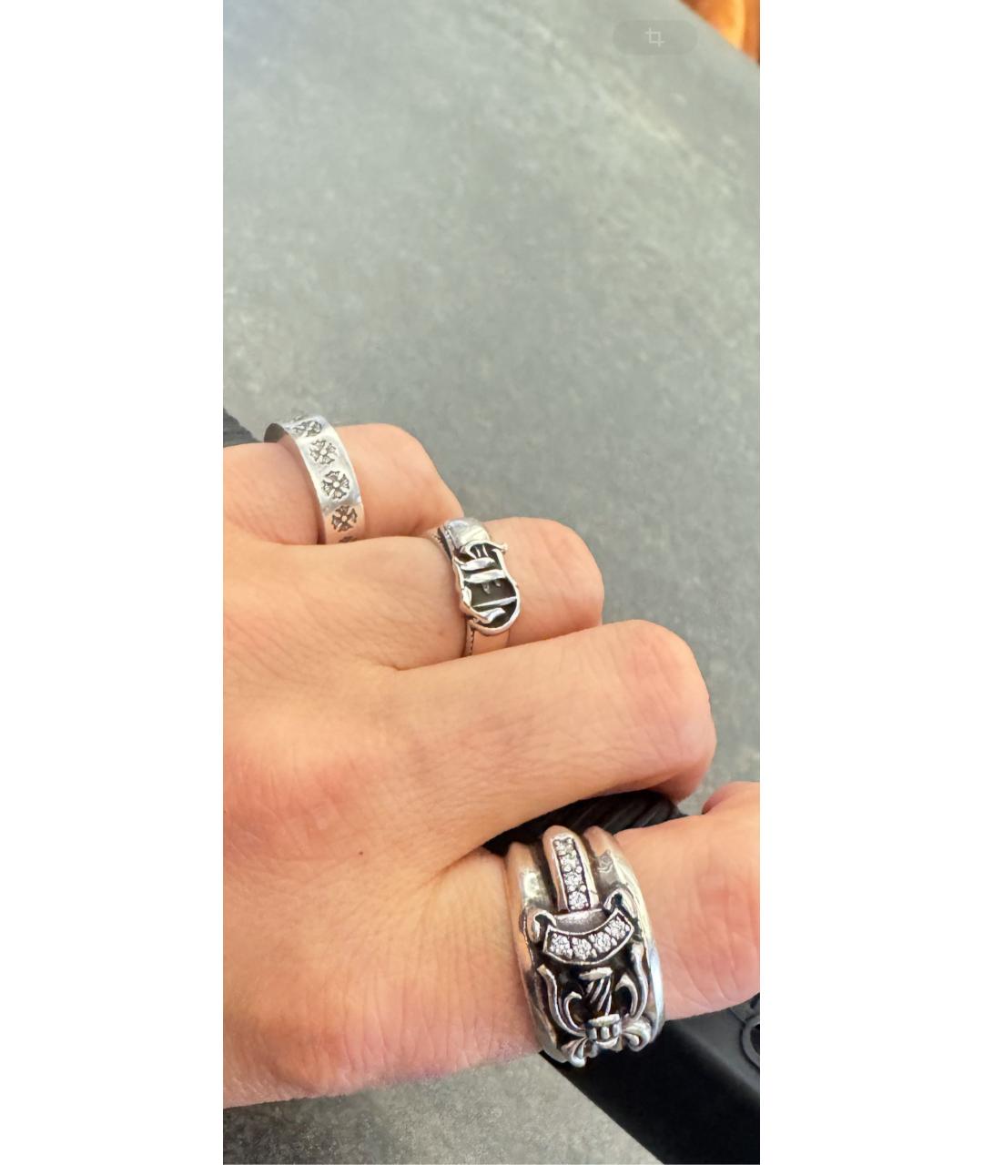 CHROME HEARTS Серебряное серебряное кольцо, фото 4