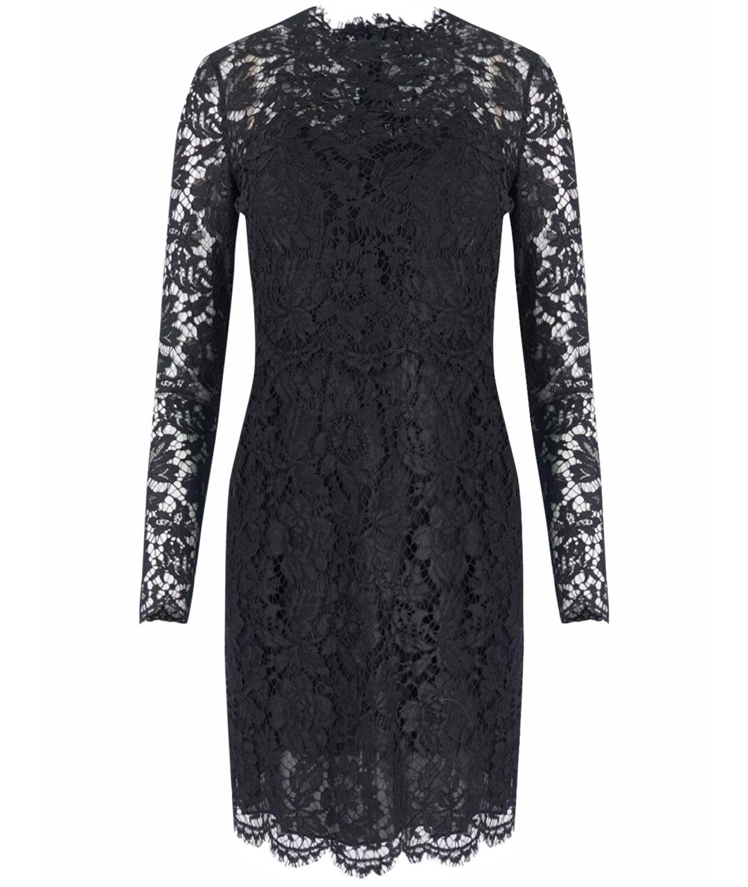 VALENTINO Черное хлопковое коктейльное платье, фото 1