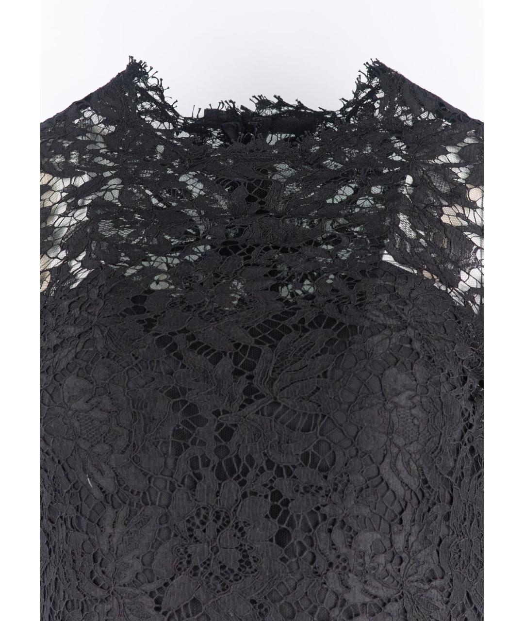 VALENTINO Черное хлопковое коктейльное платье, фото 4