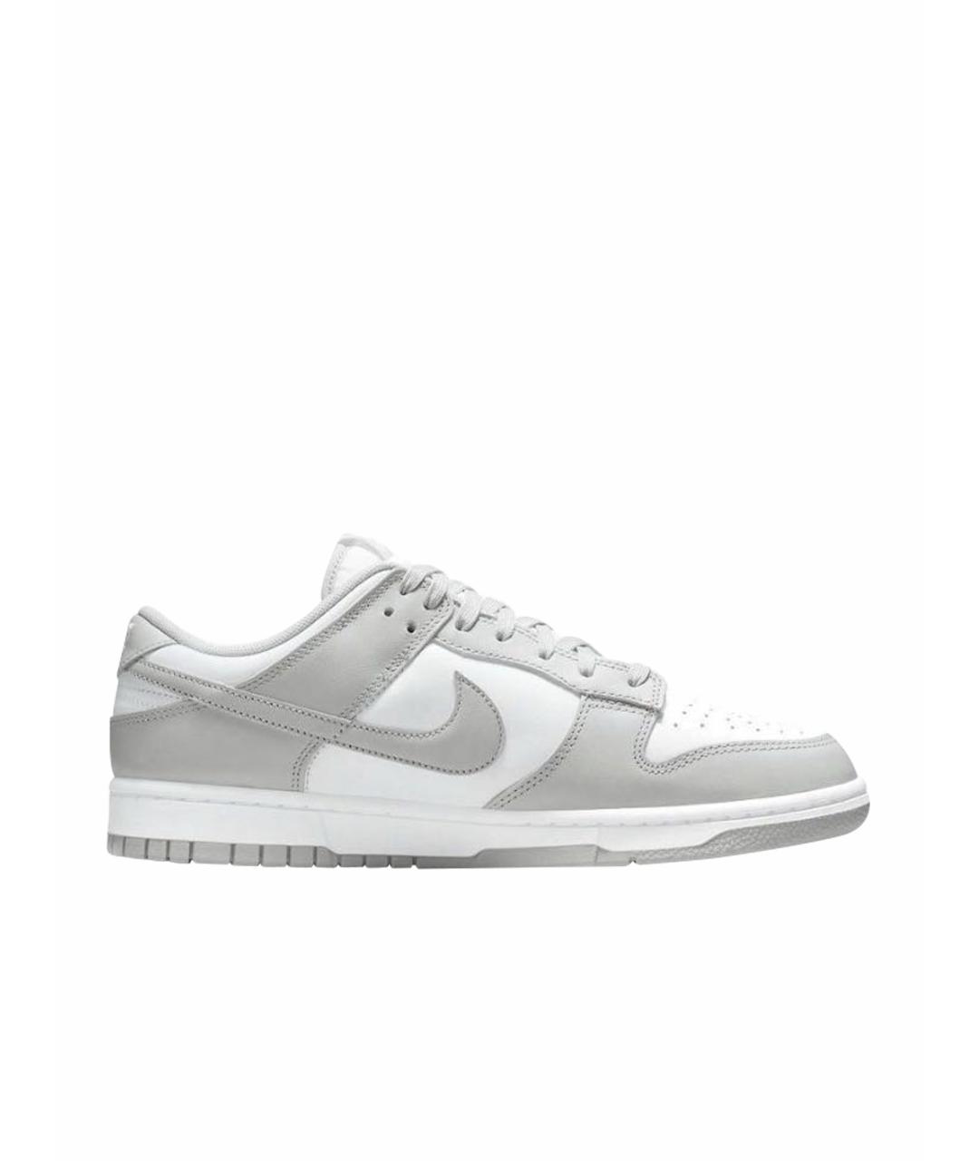 NIKE Серые кожаные кеды, фото 1