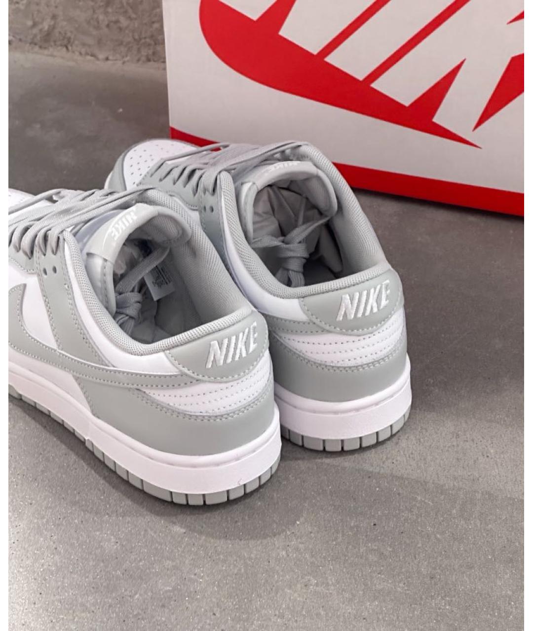 NIKE Серые кожаные кеды, фото 8