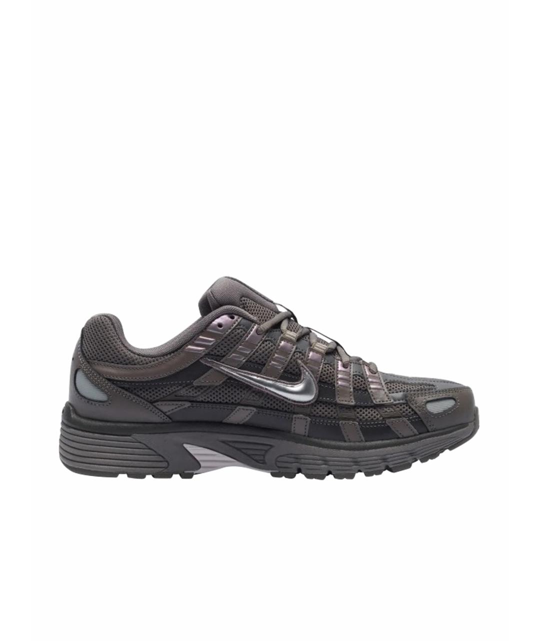NIKE Черные кожаные низкие кроссовки / кеды, фото 1