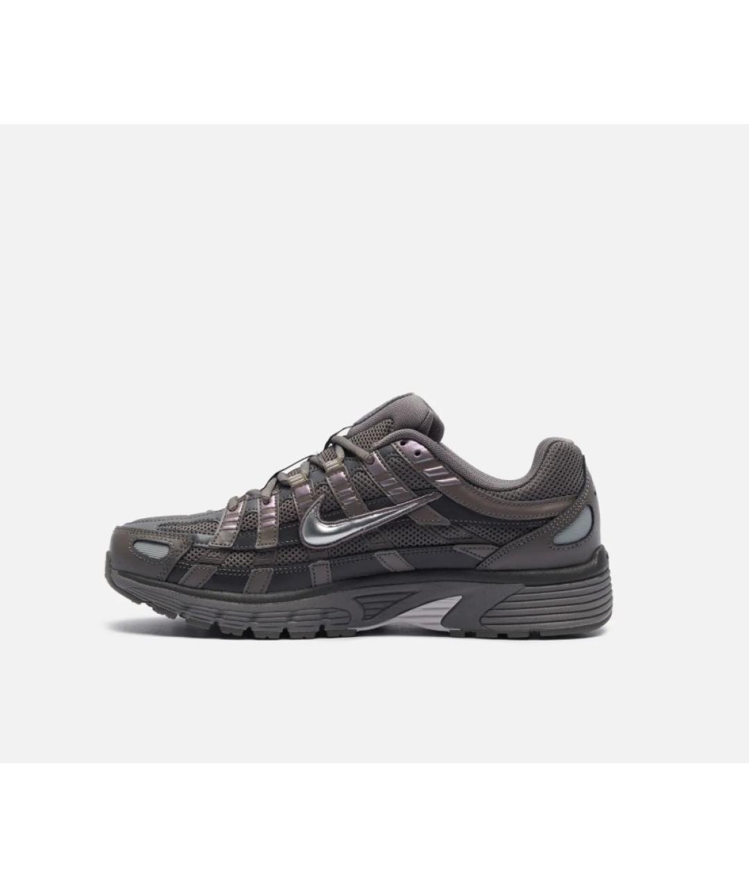 NIKE Черные кожаные низкие кроссовки / кеды, фото 6