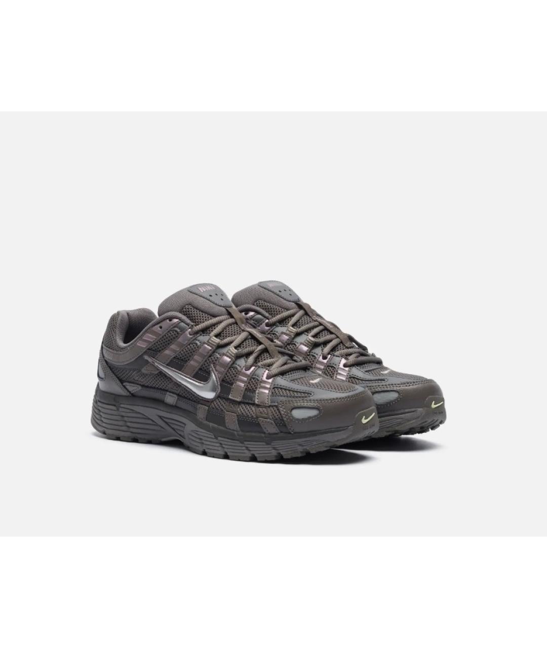 NIKE Черные кожаные низкие кроссовки / кеды, фото 2
