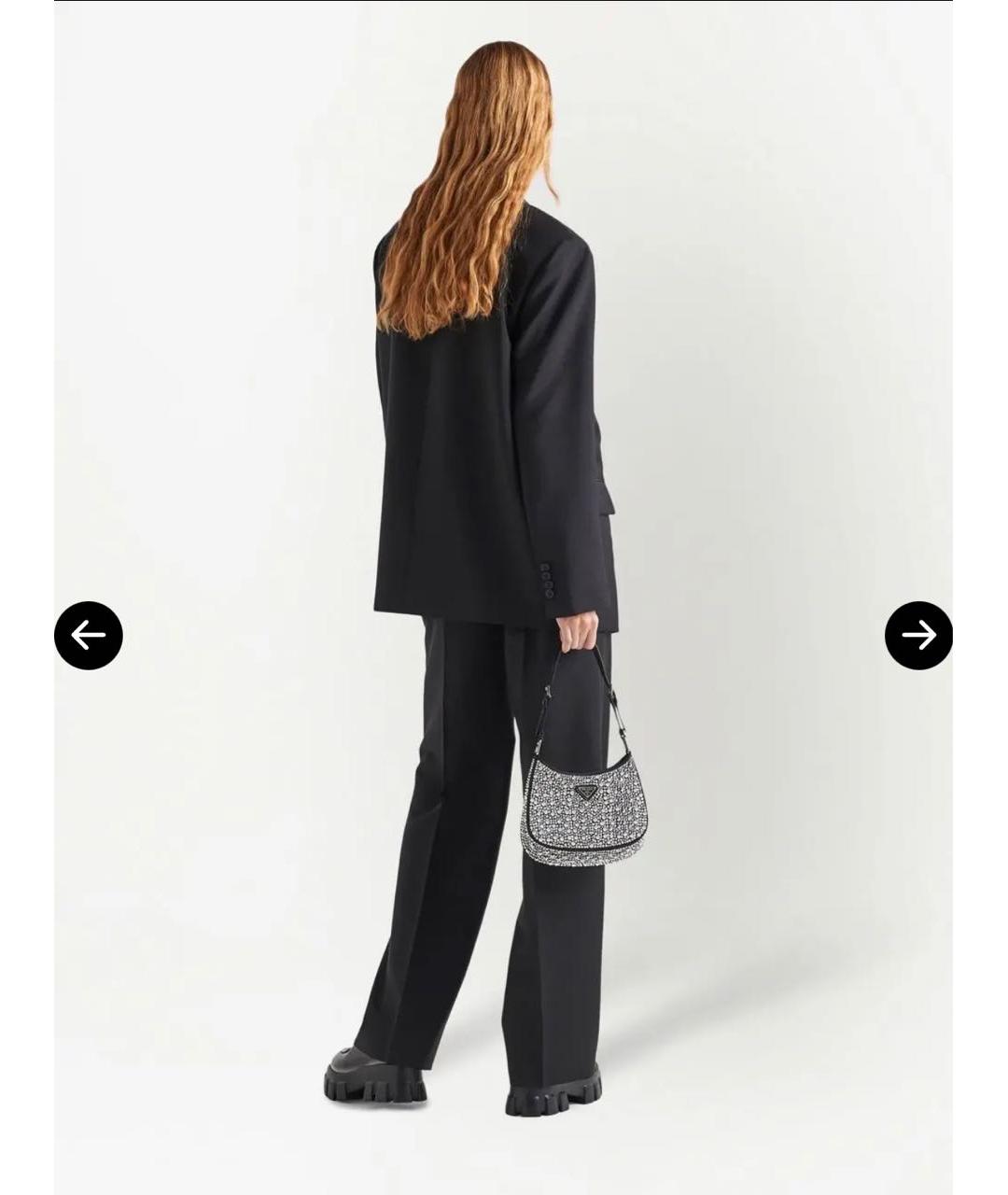 PRADA Черные брюки широкие, фото 4