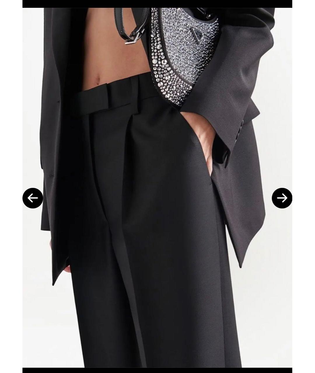 PRADA Черные брюки широкие, фото 3