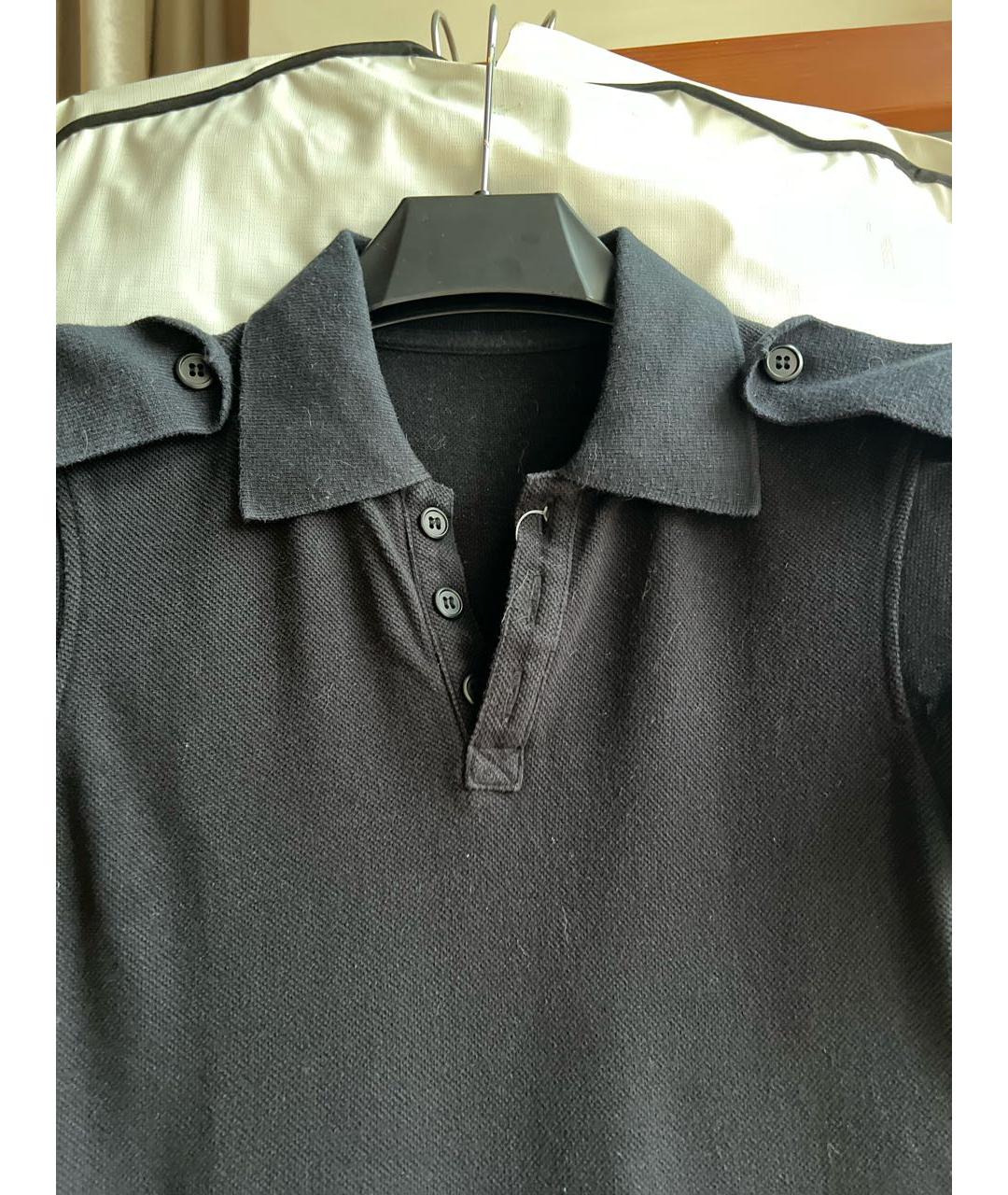 YOHJI YAMAMOTO Черное хлопковое повседневное платье, фото 4