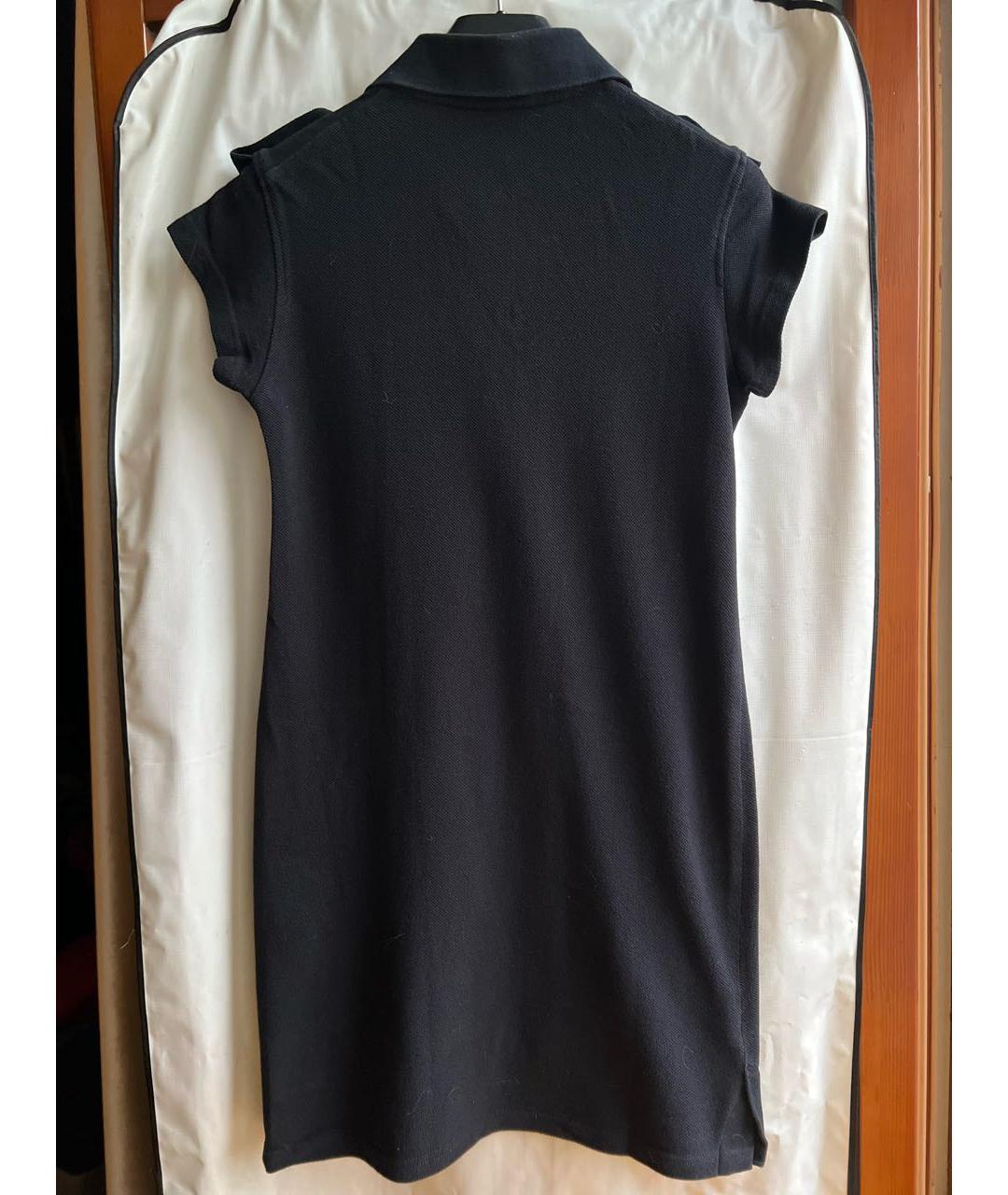 YOHJI YAMAMOTO Черное хлопковое повседневное платье, фото 2