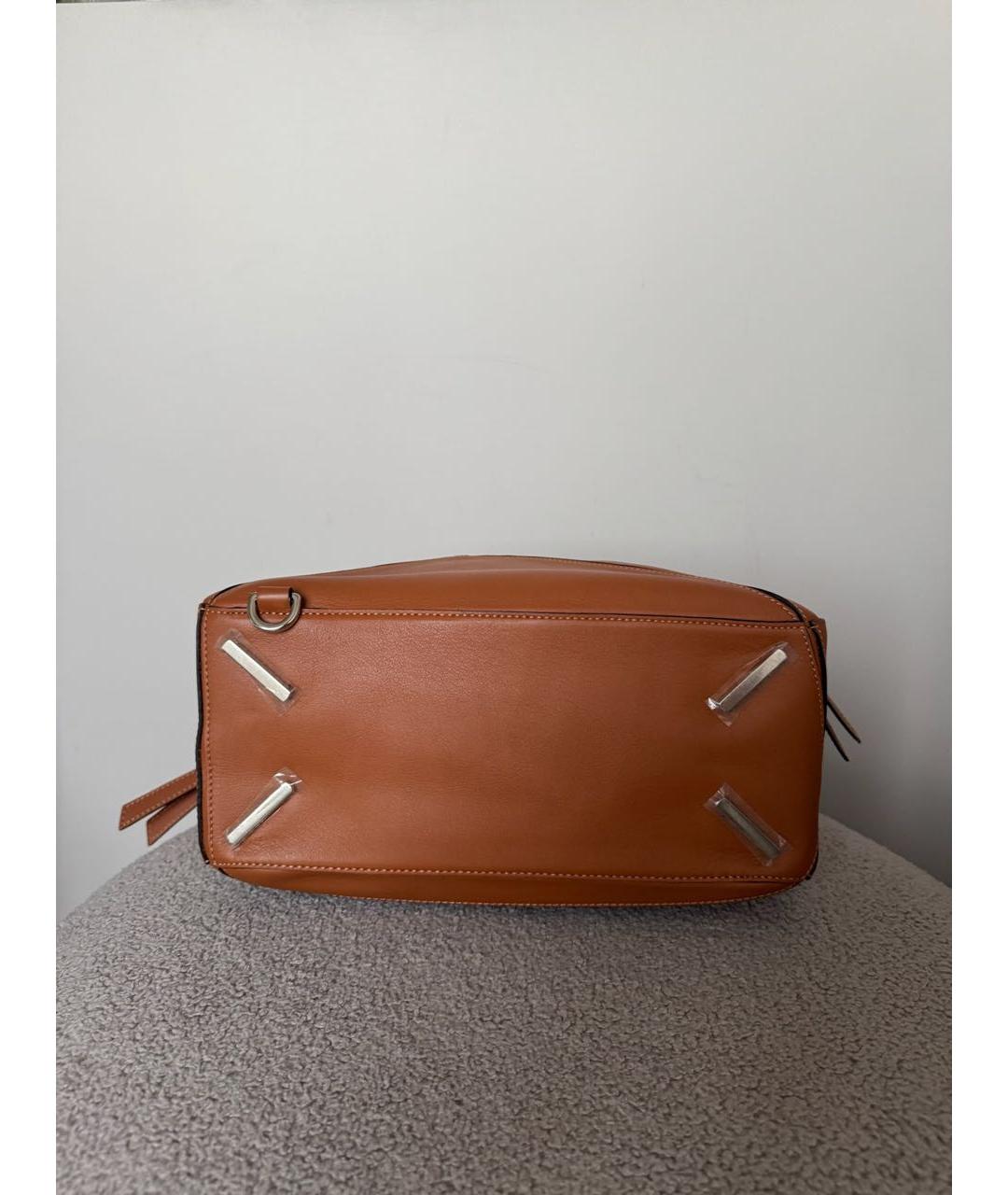 LOEWE Коричневая кожаная сумка через плечо, фото 5