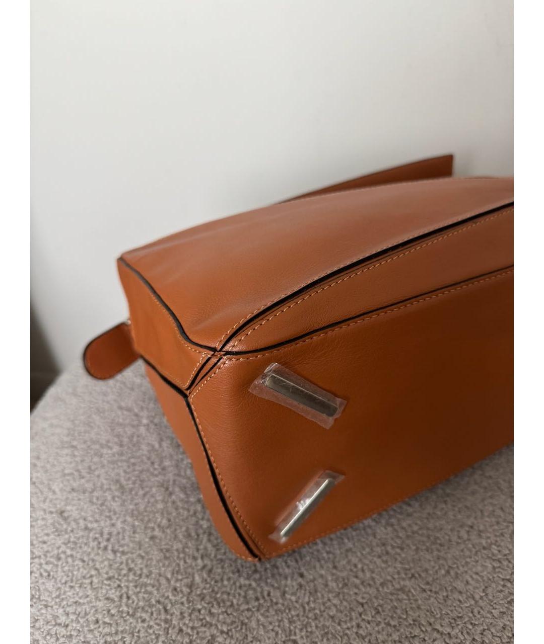 LOEWE Коричневая кожаная сумка через плечо, фото 8