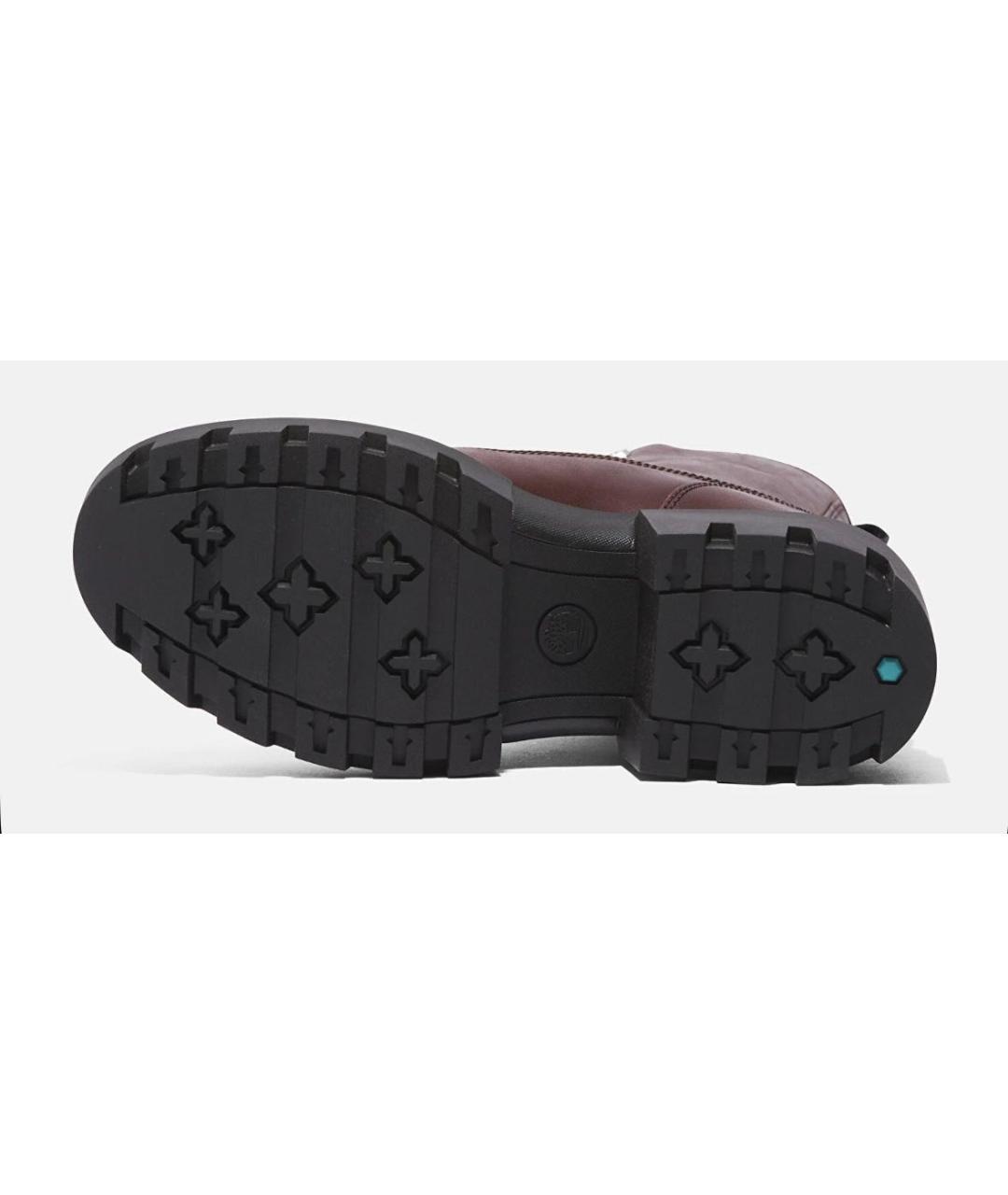 TIMBERLAND Бордовые кожаные ботинки, фото 5