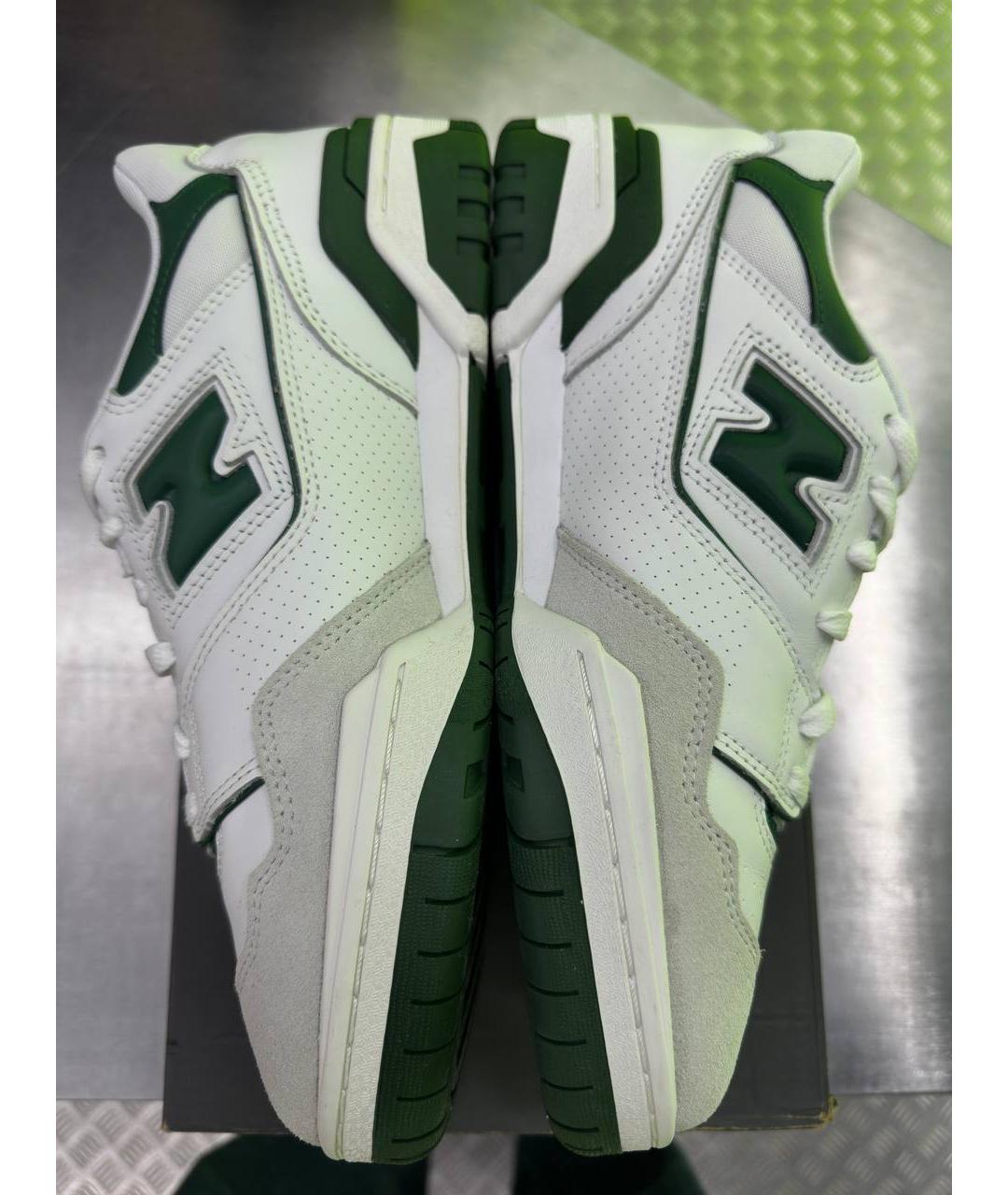 NEW BALANCE Белые кожаные низкие кроссовки / кеды, фото 3