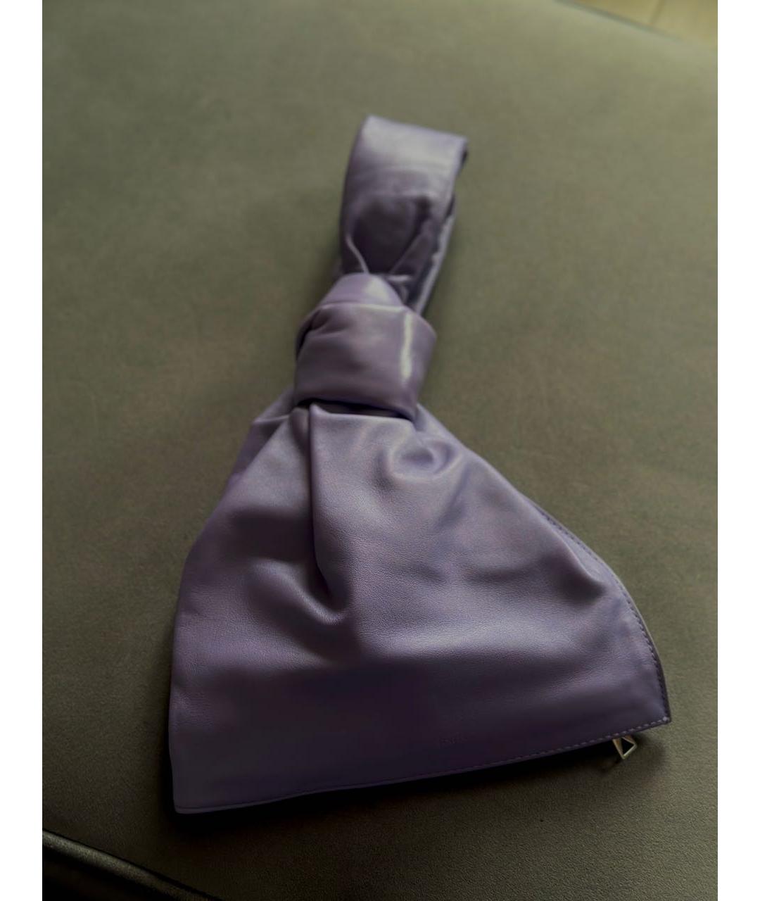 BOTTEGA VENETA Фиолетовая кожаная сумка с короткими ручками, фото 4