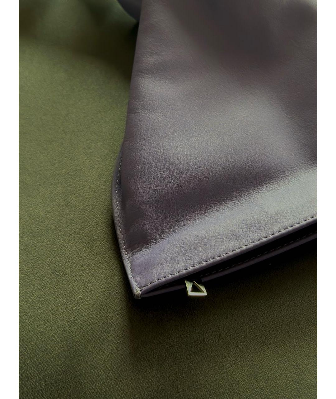 BOTTEGA VENETA Фиолетовая кожаная сумка с короткими ручками, фото 7