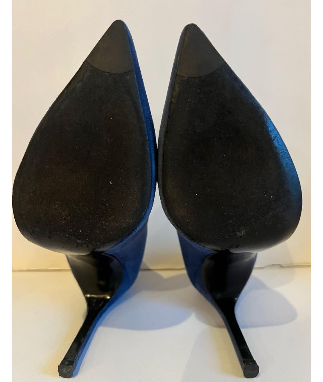 STUART WEITZMAN Синие замшевые туфли, фото 5