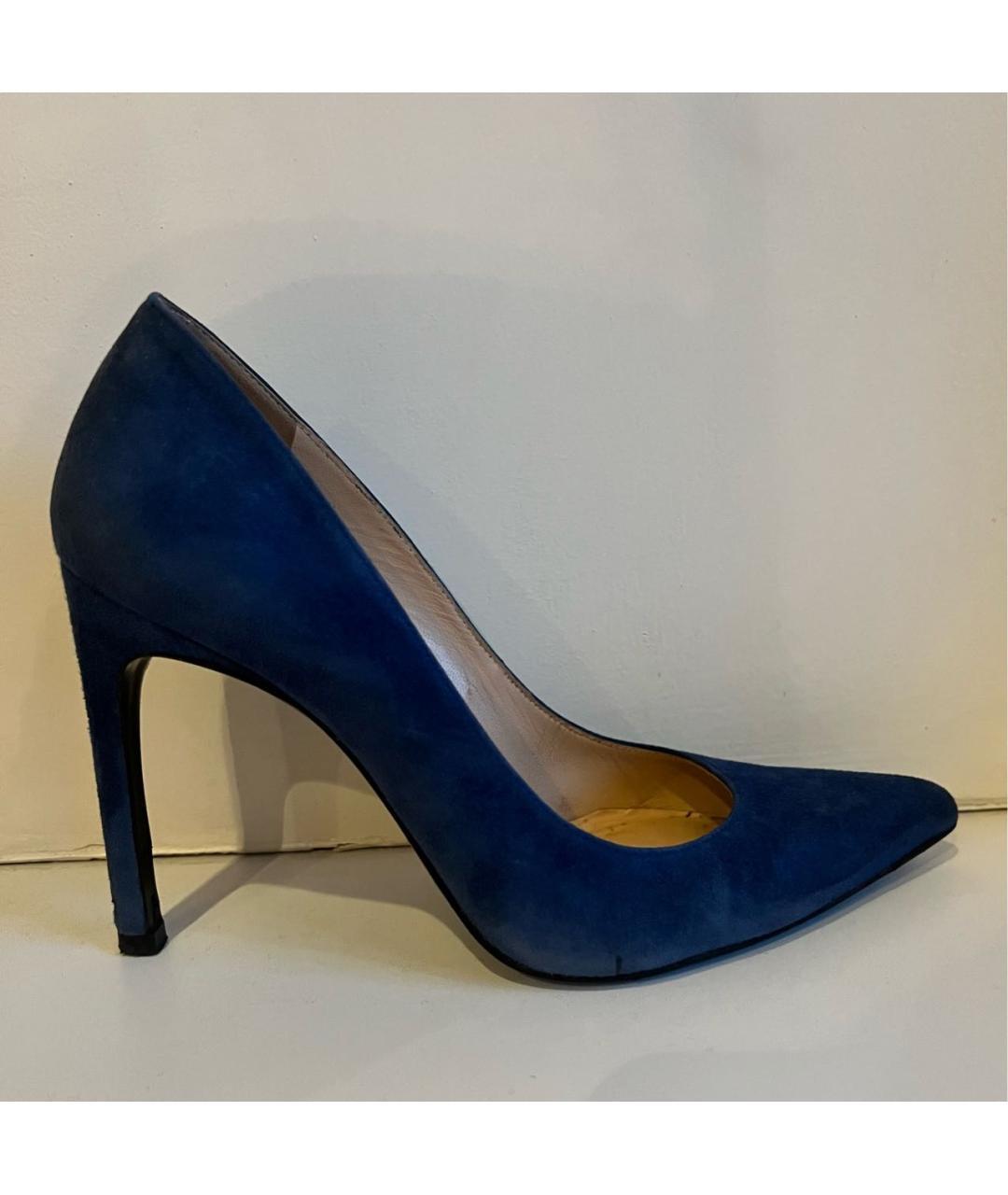 STUART WEITZMAN Синие замшевые туфли, фото 7